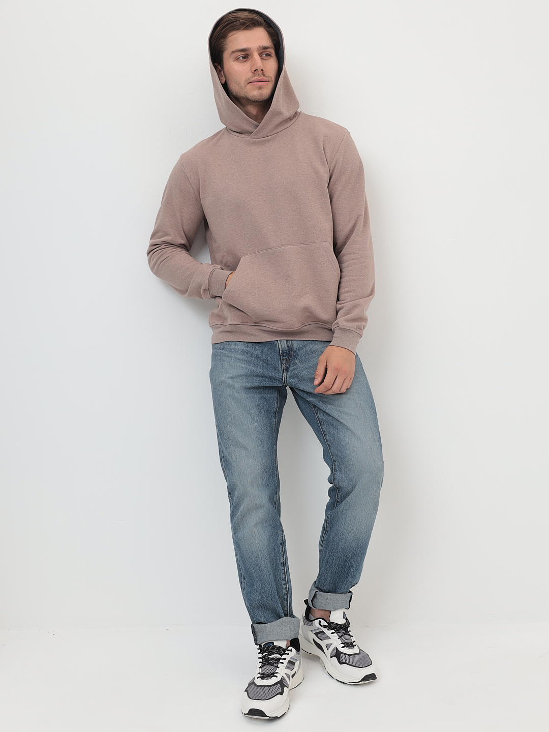 G171-RM-4001(бежевый м.) Худи мужское