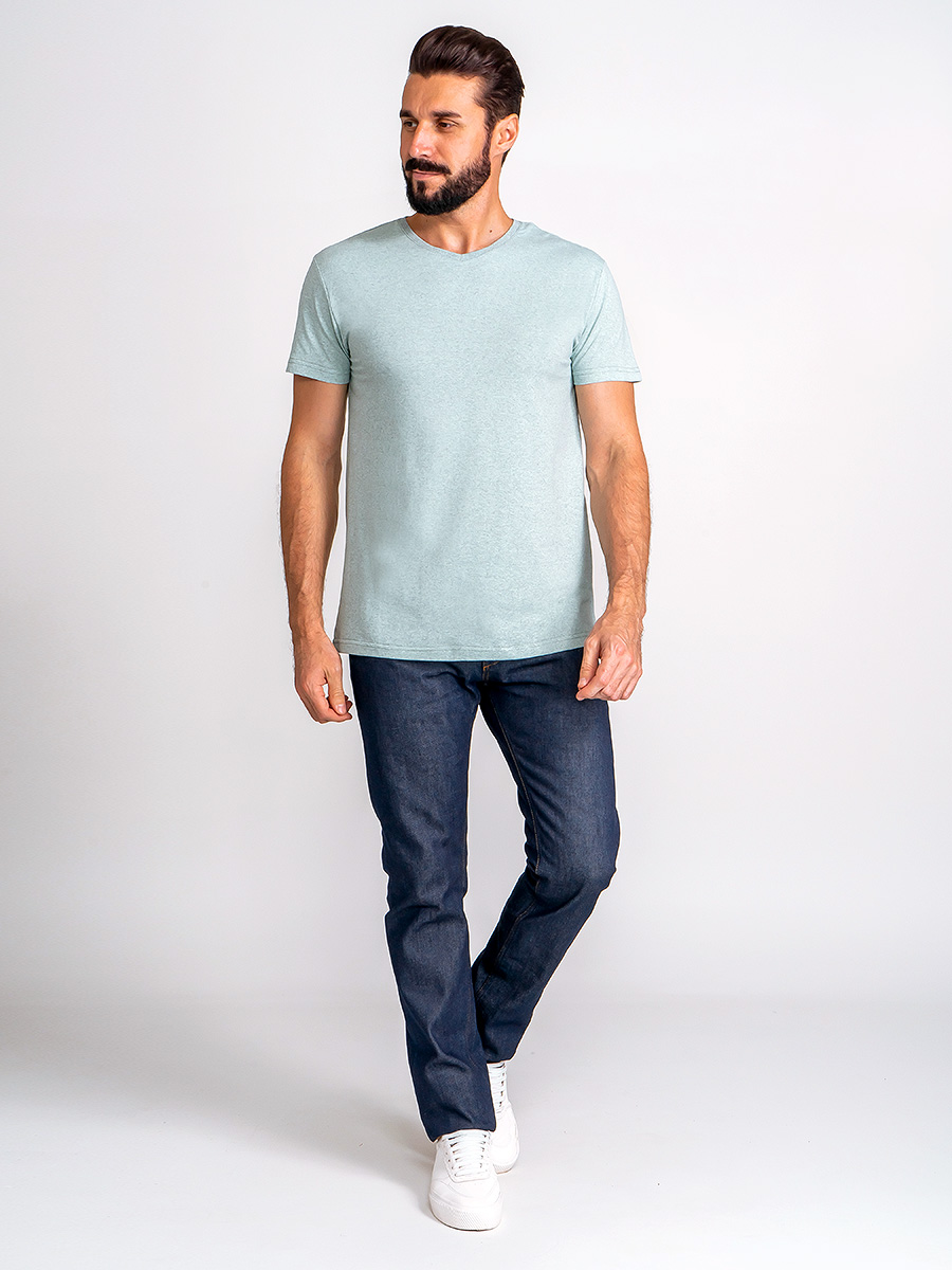 G146-RM-8002_R (мята м.) Футболка мужская короткий рукав