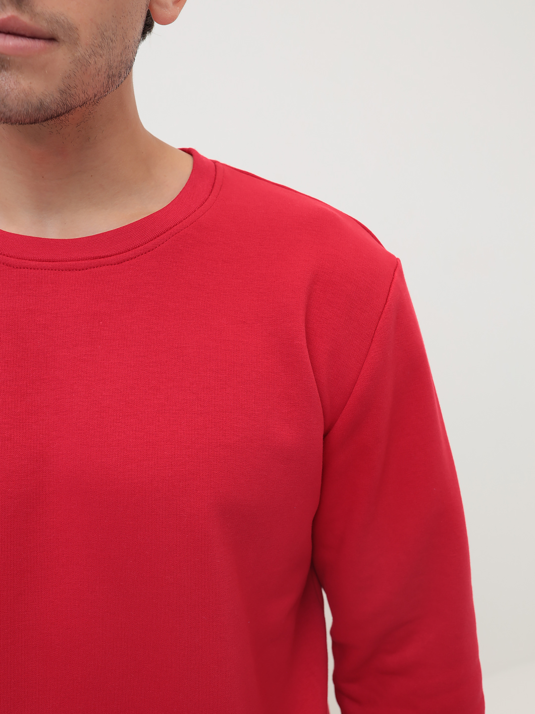 G121-RM-1044 (красный) Свитшот мужской