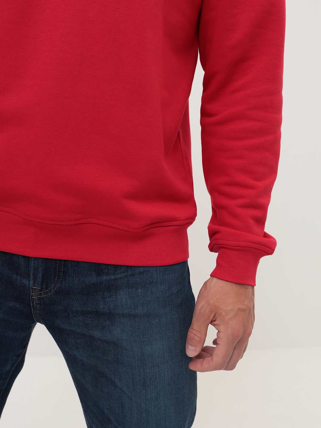 G121-RM-1044 (красный) Свитшот мужской