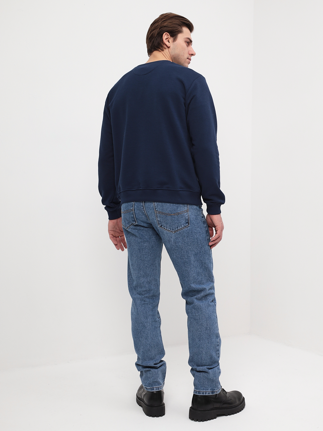 G121-OZ03-49 (т.синий) Свитшот мужской