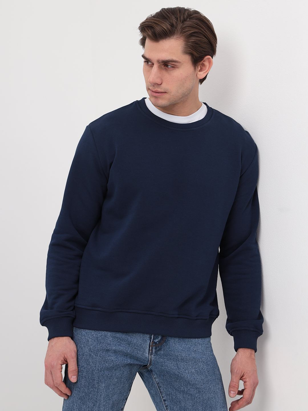 G121-OZ03-49 (т.синий) Свитшот мужской