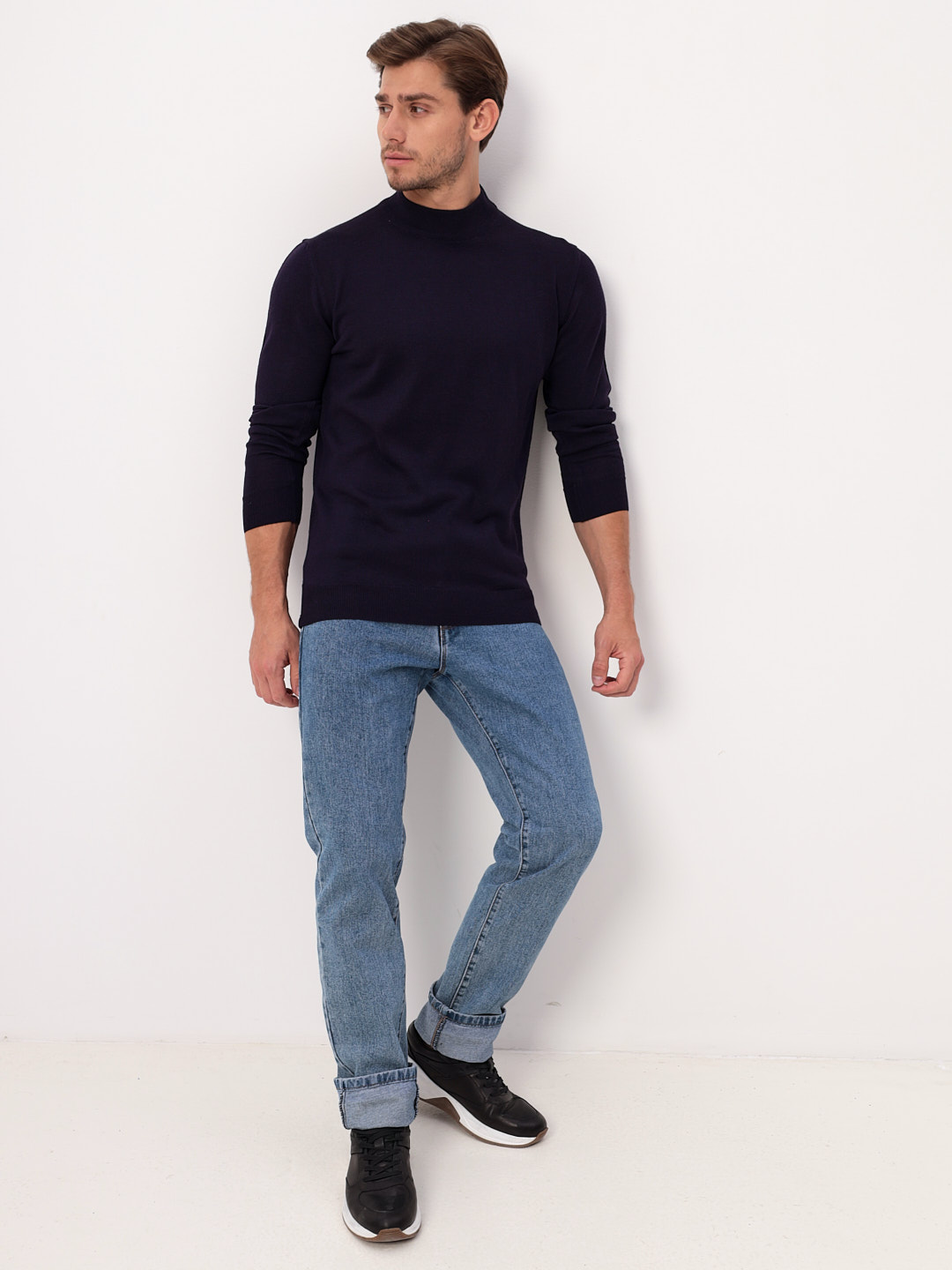 G122-EV (фиолет) Джемпер мужской