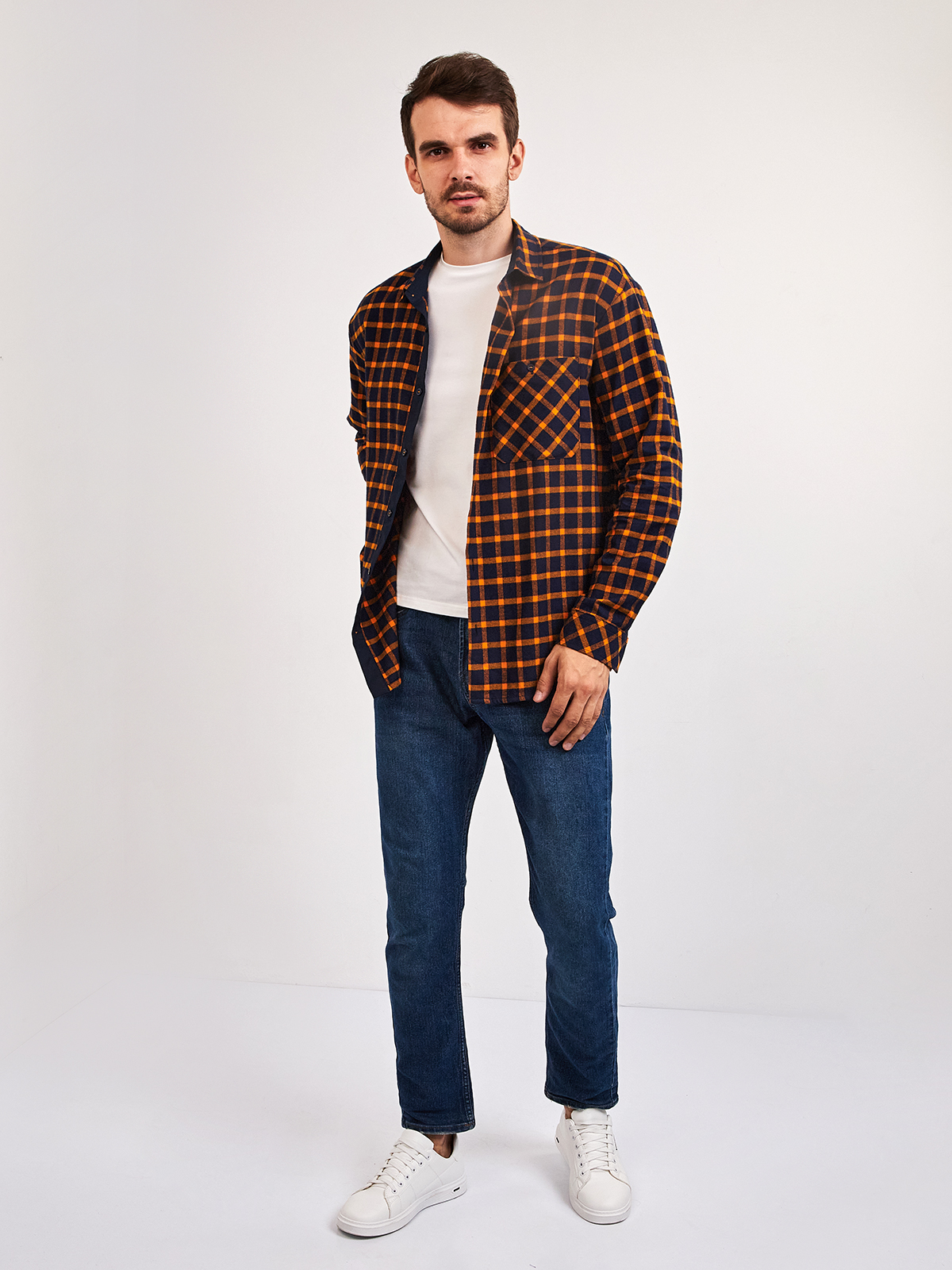 S255/211/8920/P/1p Сорочка мужская длинный рукав