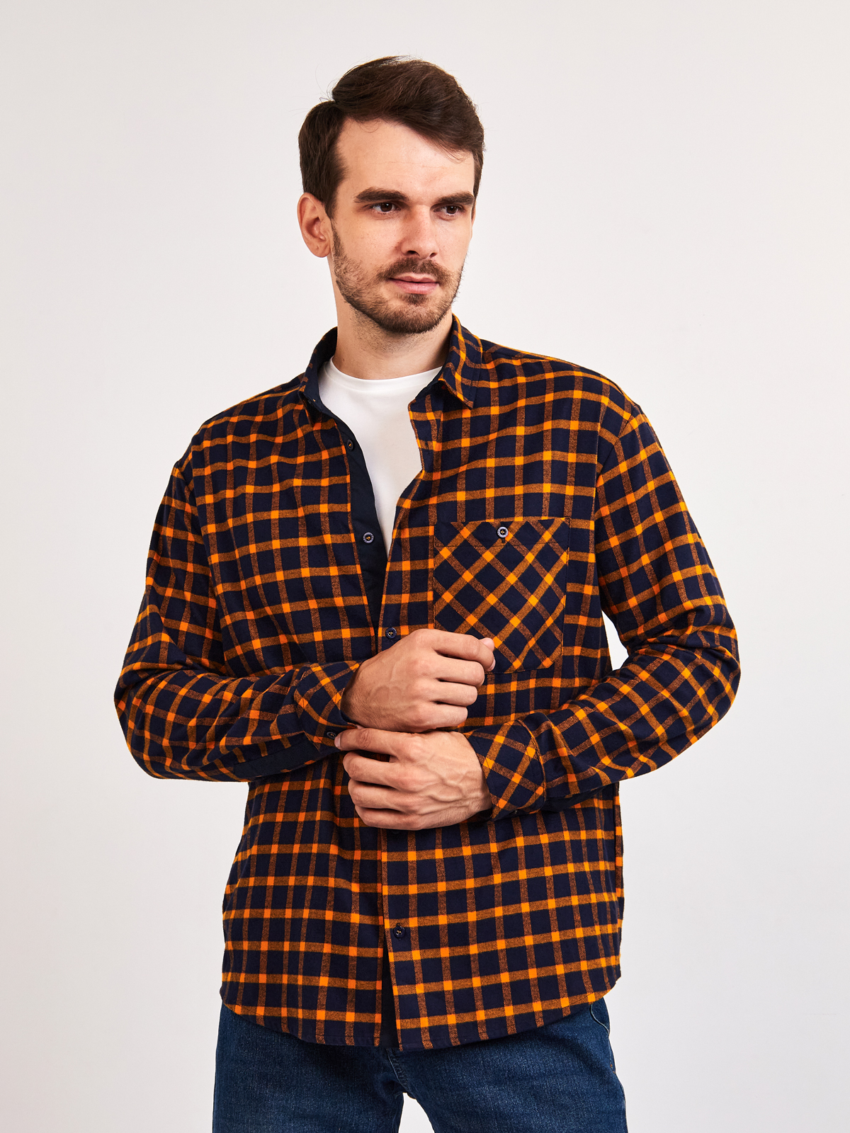 S255/211/8920/P/1p Сорочка мужская длинный рукав