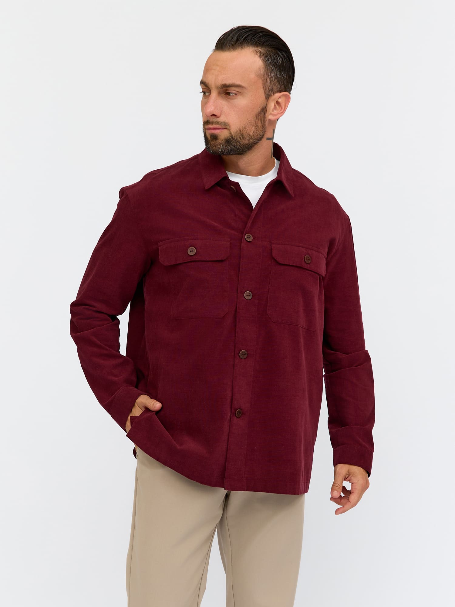 S661/211/3841/K Сорочка мужская длинный рукав