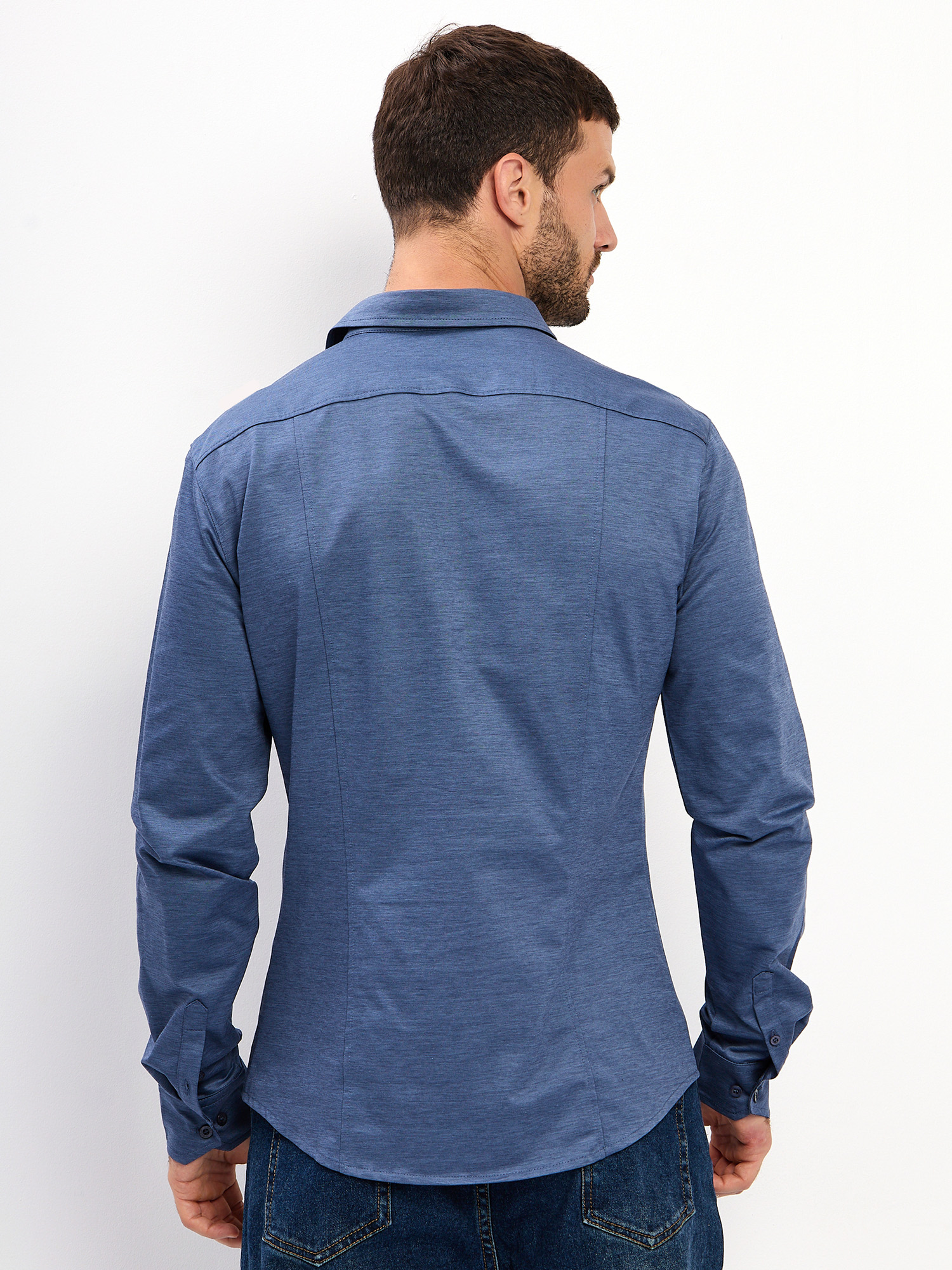 SK233/131/1638/SZR Рубашка трикотажная мужская