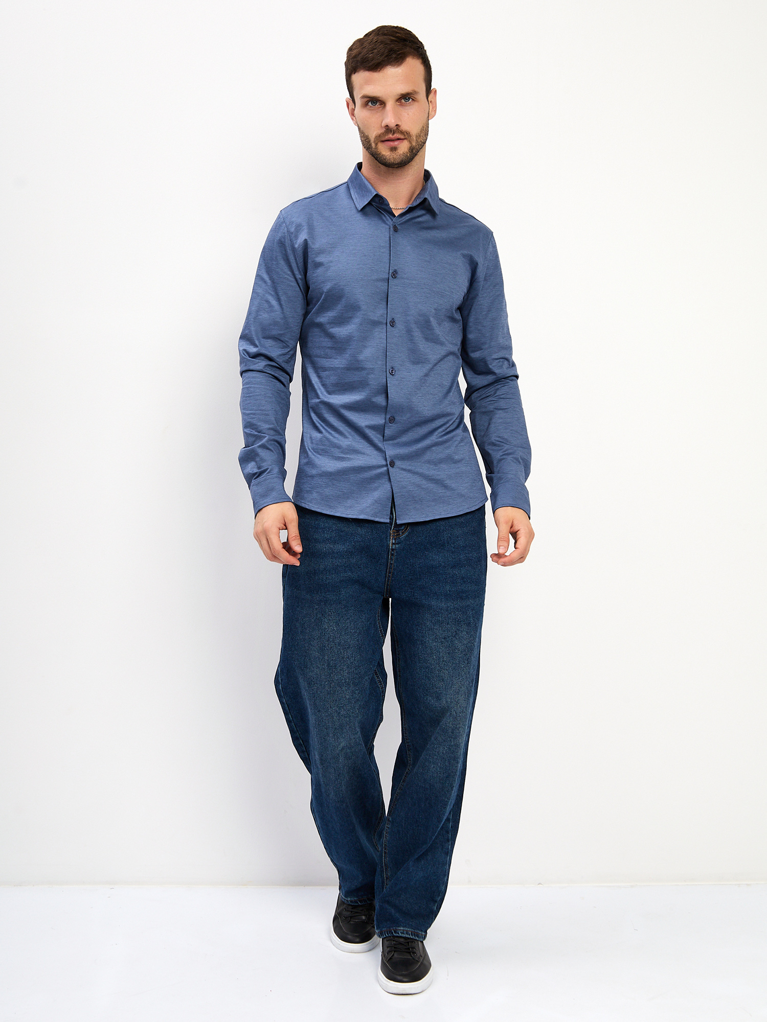 SK233/131/1638/SZR Рубашка трикотажная мужская