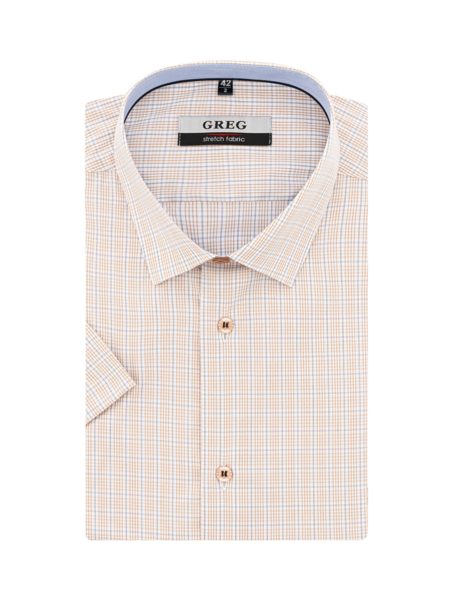 515/208/018/Z/1p STRETCH Сорочка мужская короткий рукав