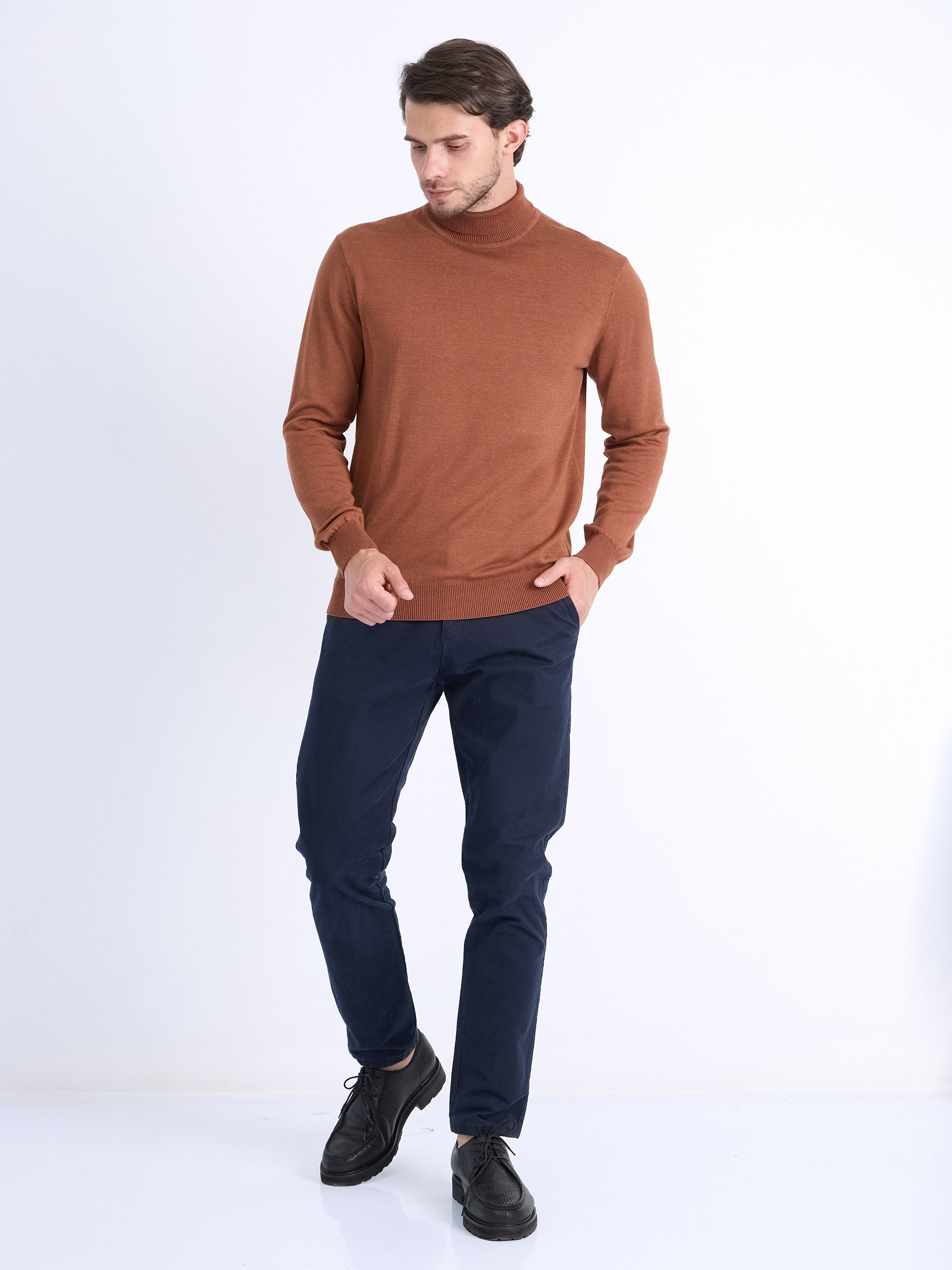 G123-CT55 (терракот) Джемпер мужской