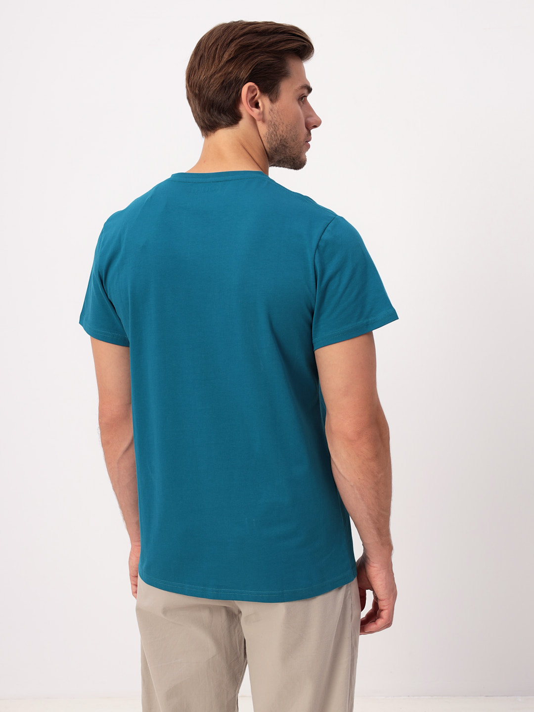 TS524V (т.бирюза) Футболка мужская короткий рукав