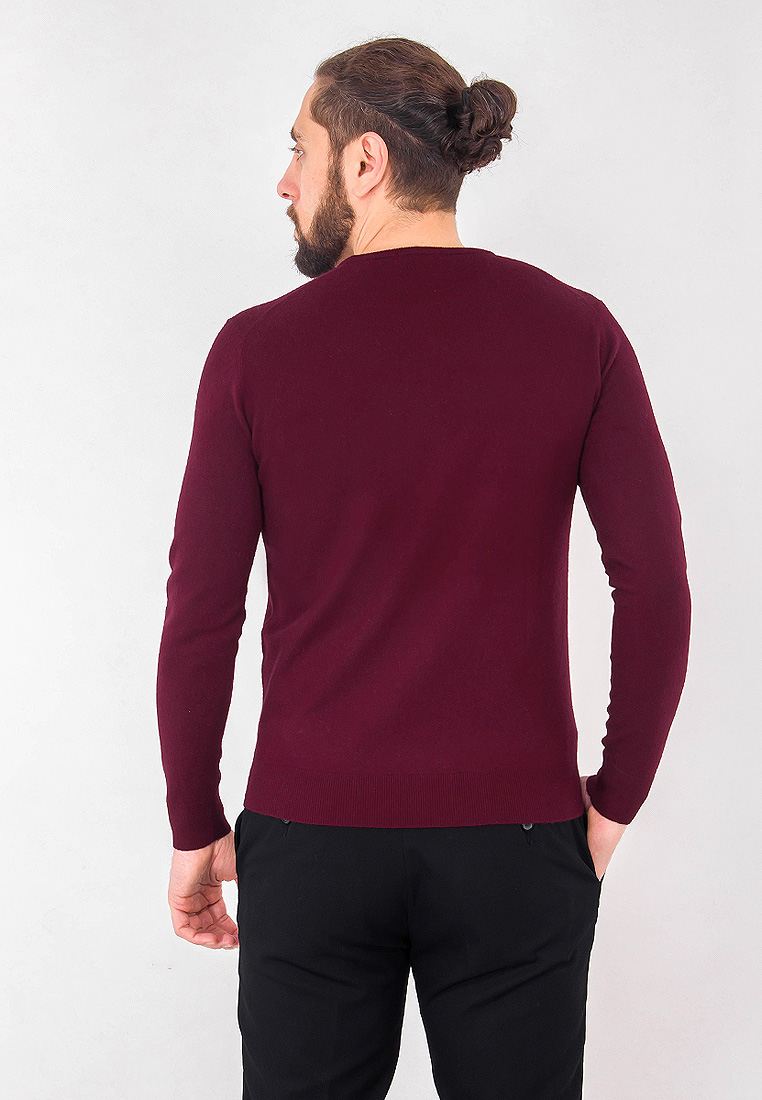 G121-W (винный) Джемпер мужской