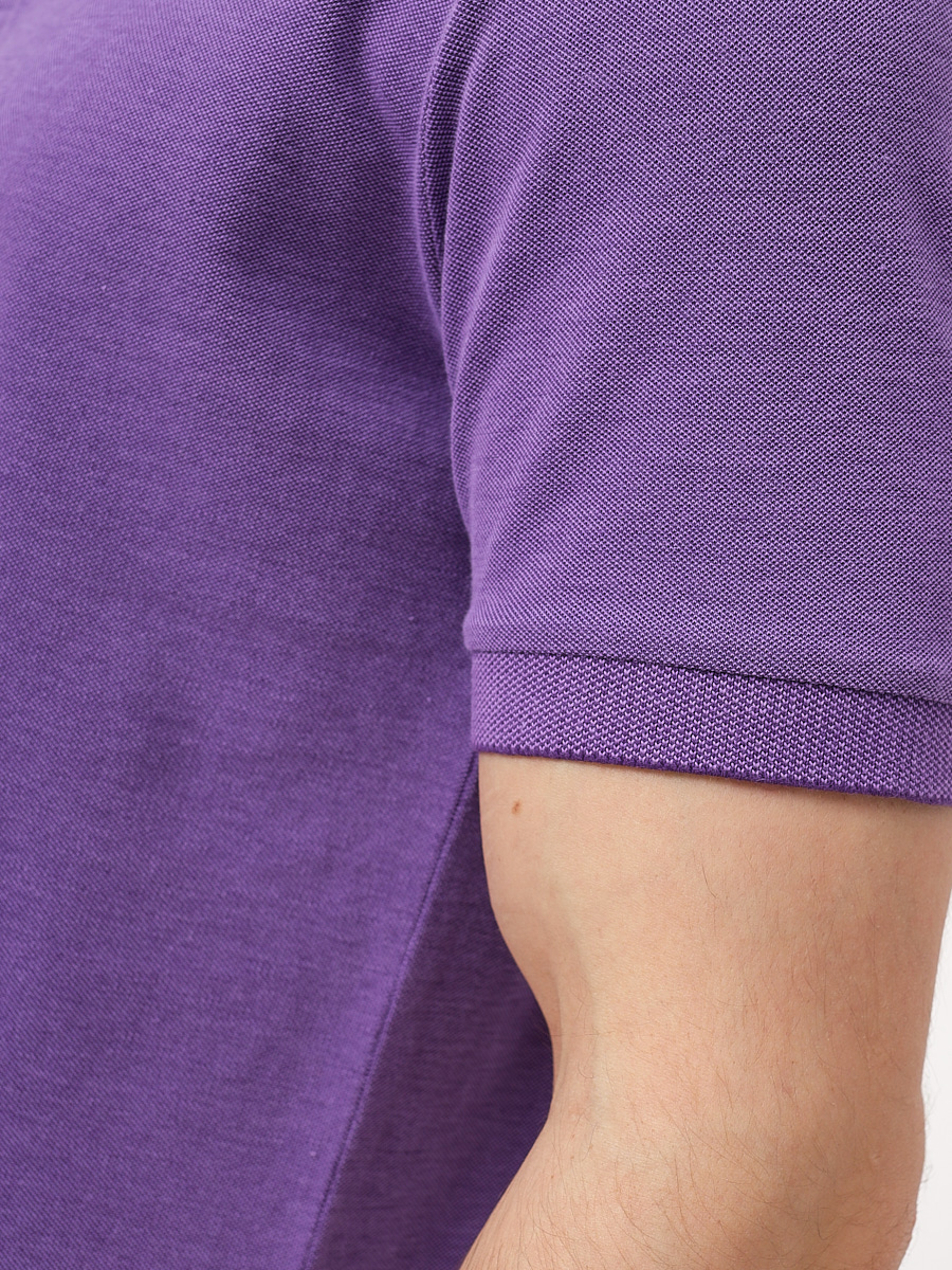 G144V-PH4-OZ7 (сиреневый)_V Джемпер мужской с воротником поло короткий рукав
