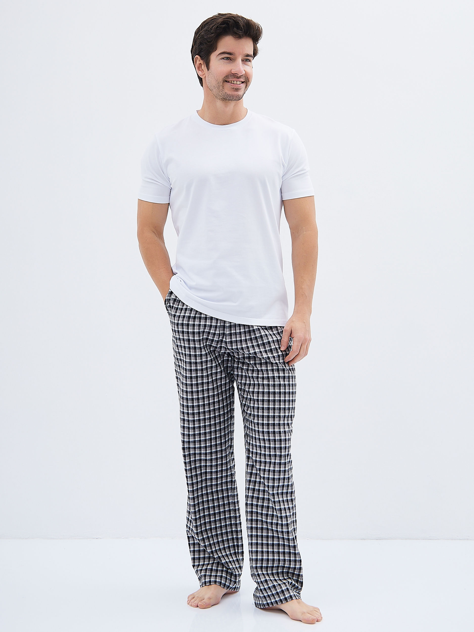 GH-171-6093-1-серый Брюки мужские