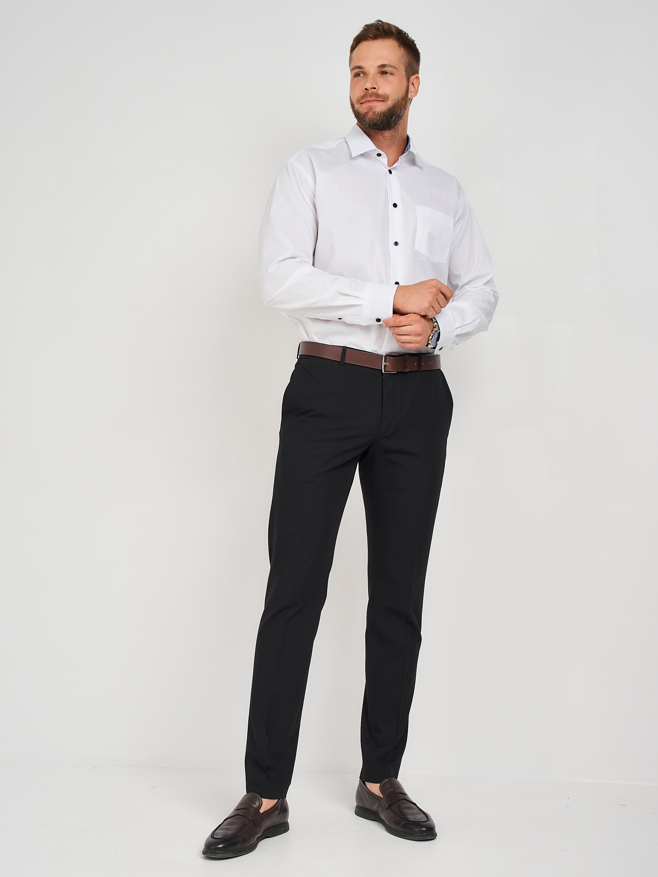 c100/157/ice/14p Сорочка мужская длинный рукав