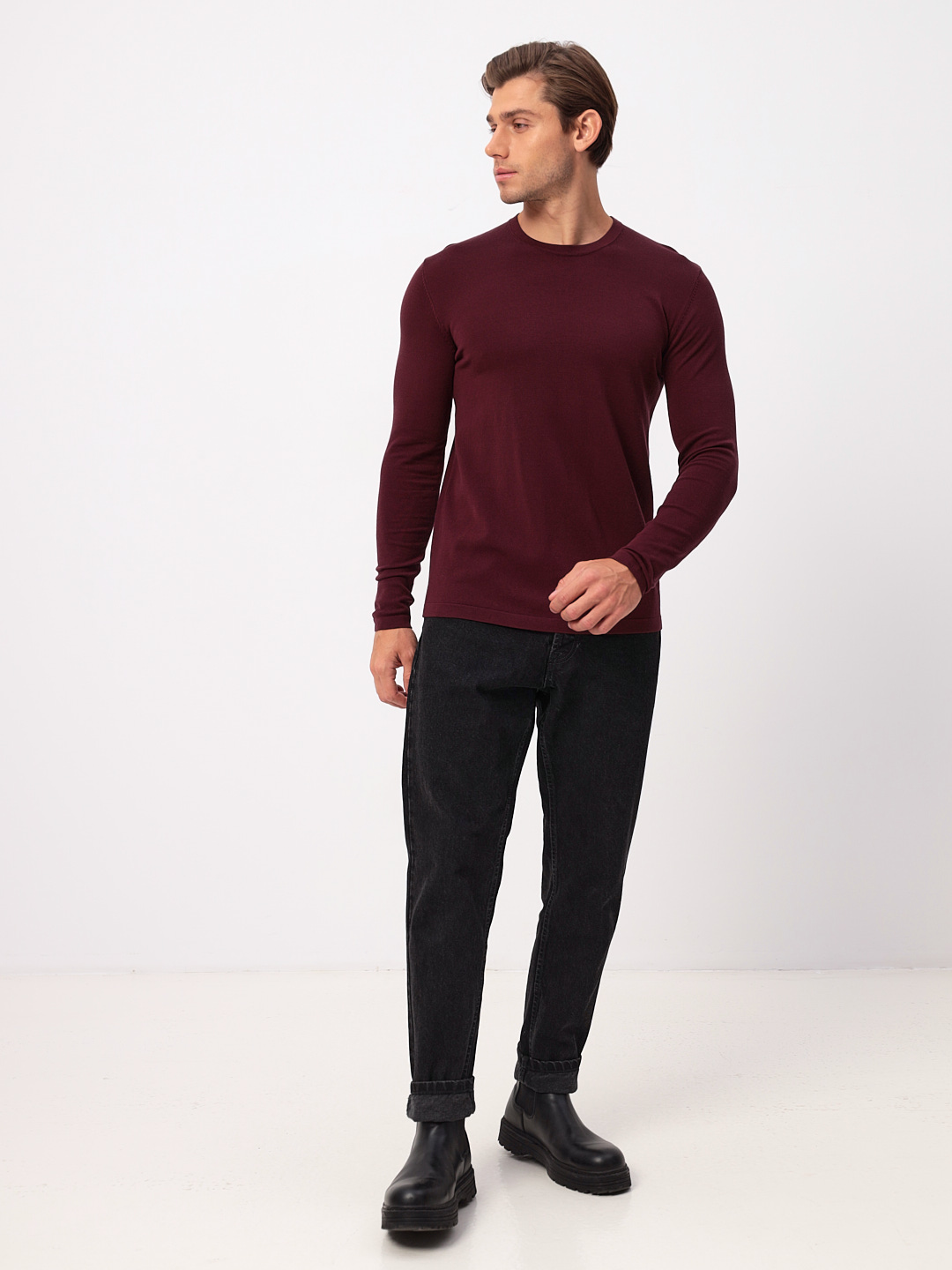 G121-T111 (бордо) Джемпер мужской