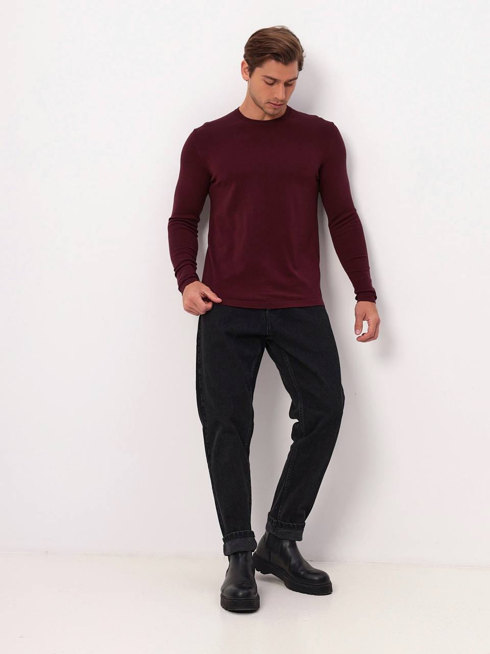 G121-T111 (бордо) Джемпер мужской
