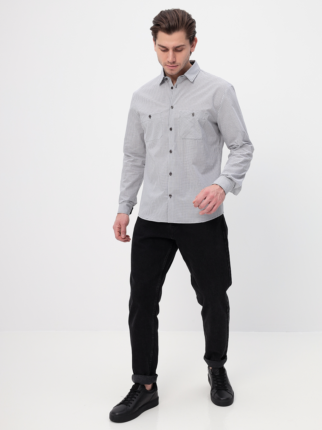 135/111/061/ZN/1p Сорочка мужская длинный рукав