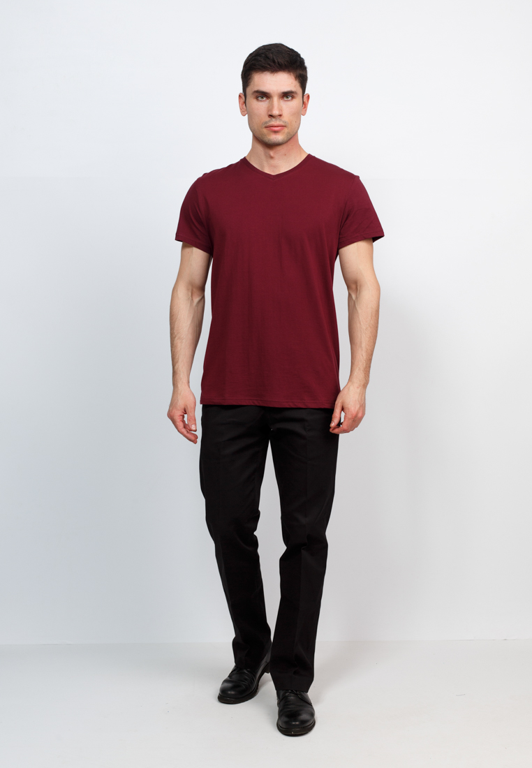 TS524V (бордовый) Футболка мужская короткий рукав