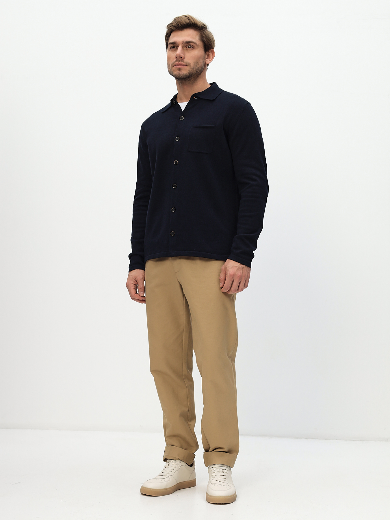 G148-TP (т.синий) Кардиган мужской