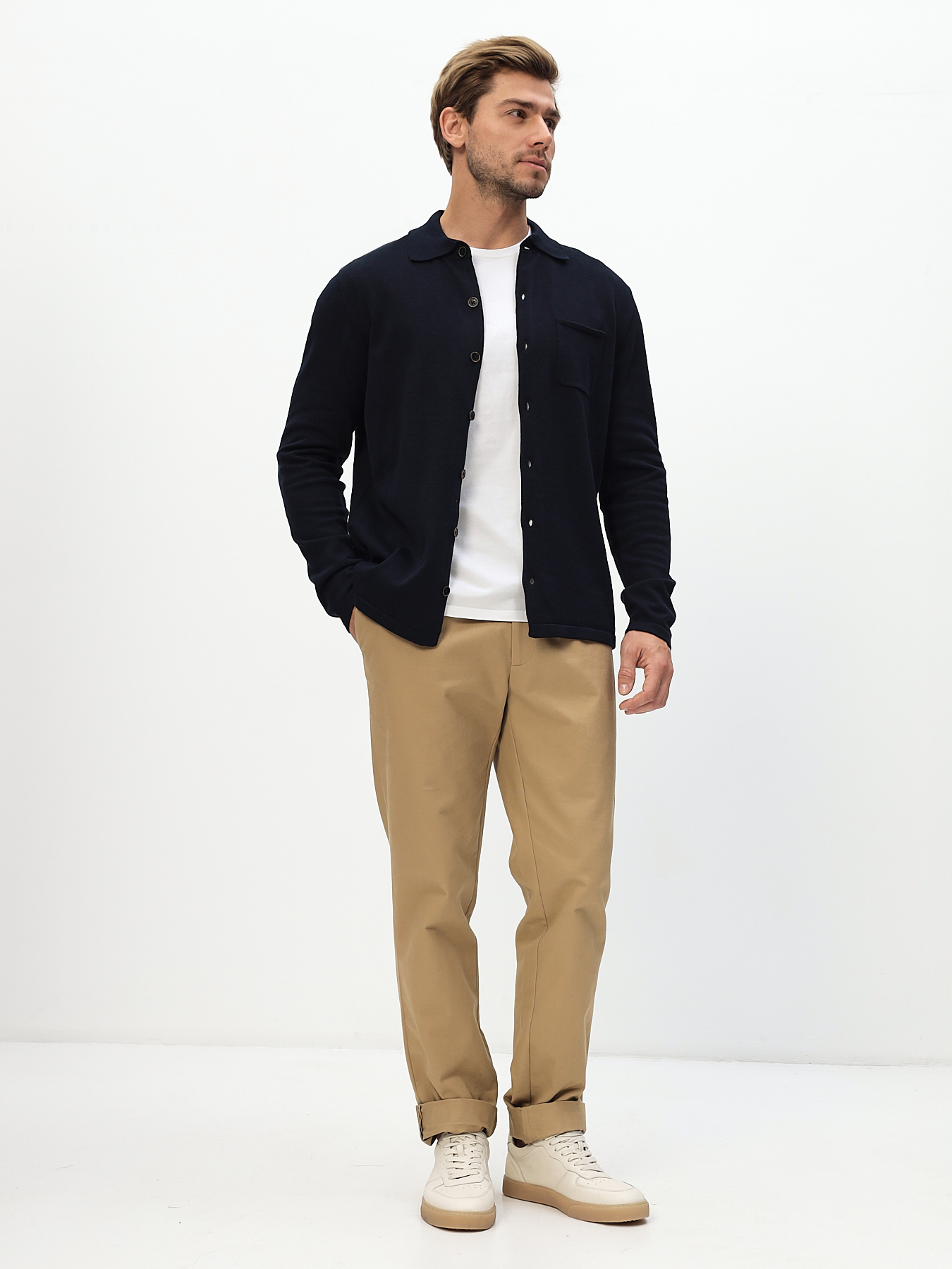 G148-TP (т.синий) Кардиган мужской