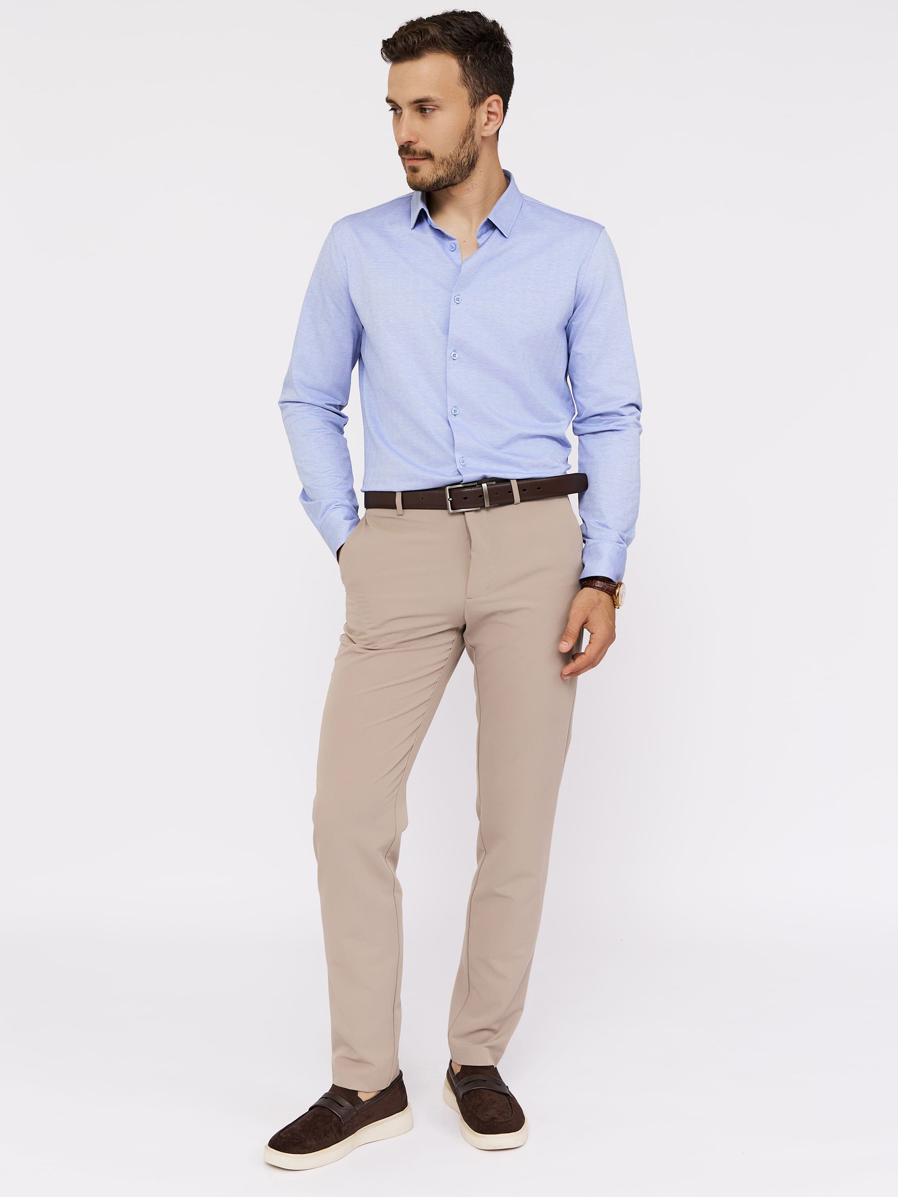 SK223/131/0414/ZN Рубашка трикотажная мужская