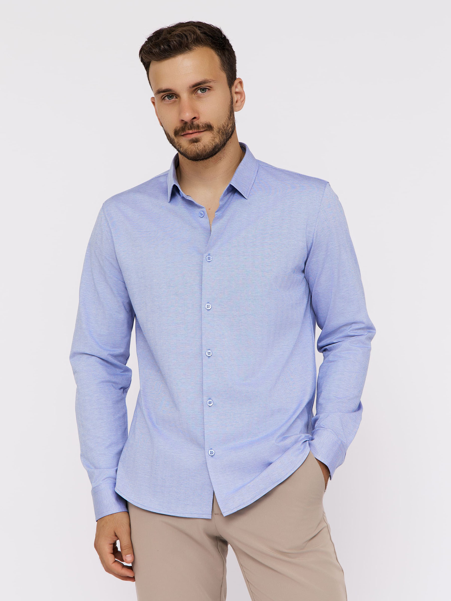 SK223/131/0414/ZN Рубашка трикотажная мужская