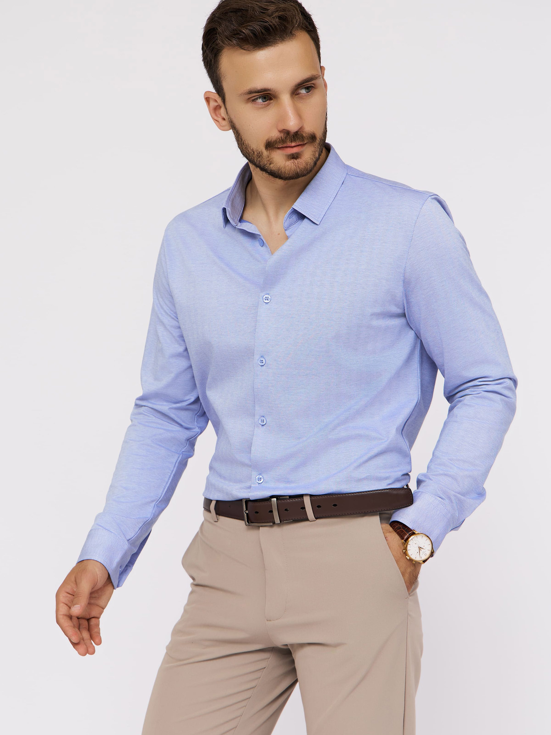 SK223/131/0414/ZN Рубашка трикотажная мужская