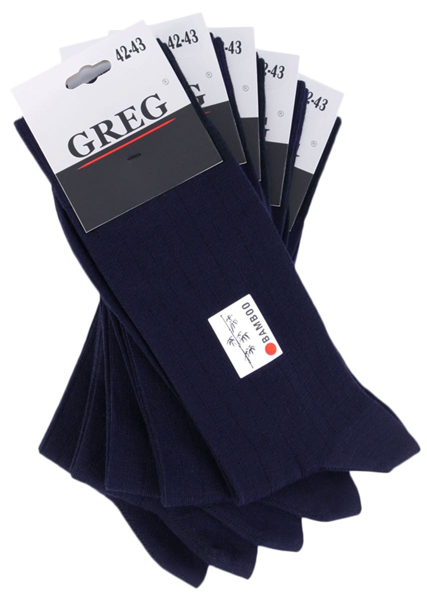 G-12/08 т.синий Носки мужские (в упаковке 5 пар)
