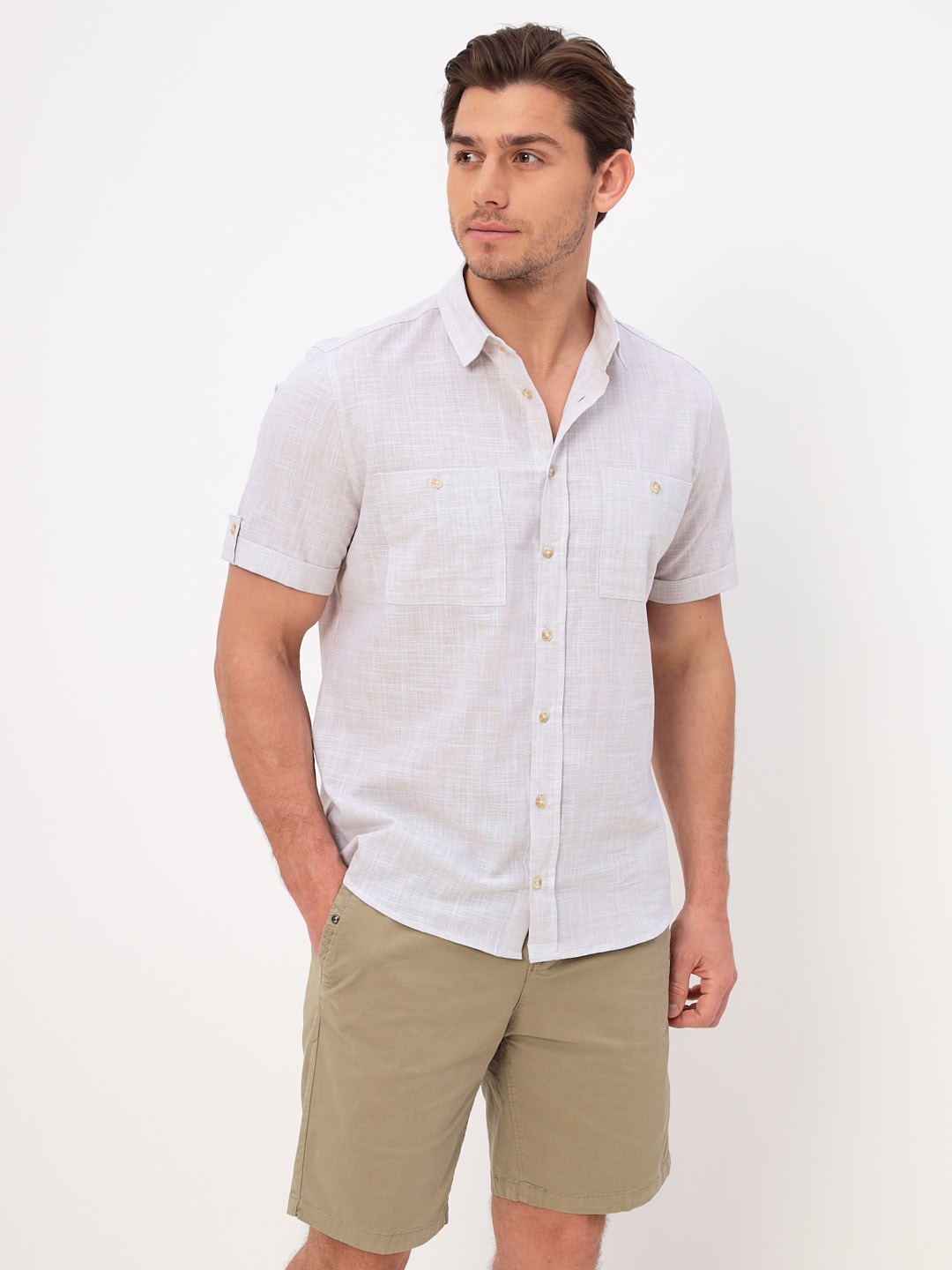 510/201/FL/ZS/KP Сорочка мужская короткий рукав