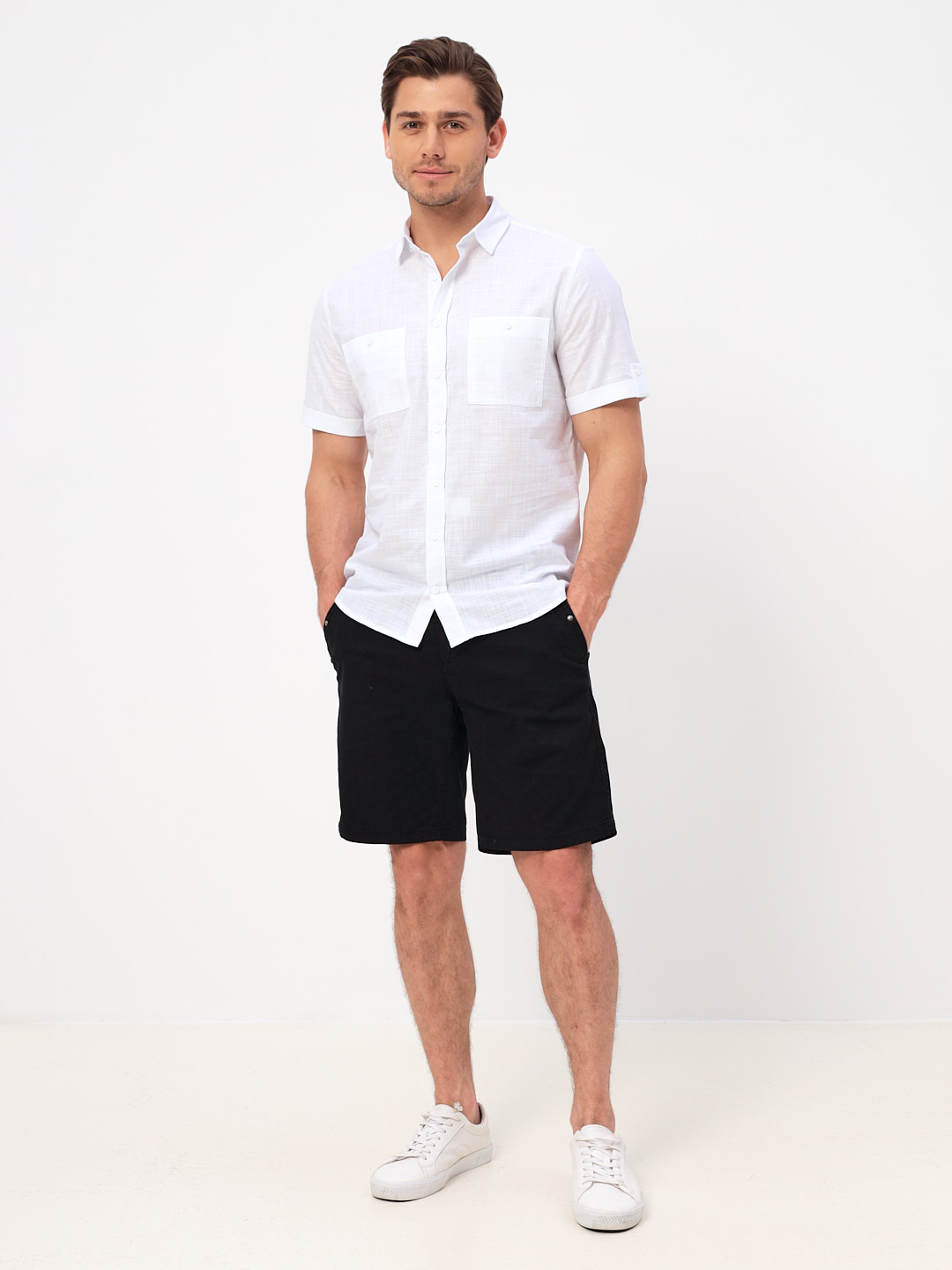 100/201/FLAM/ZS/KP Сорочка мужская короткий рукав