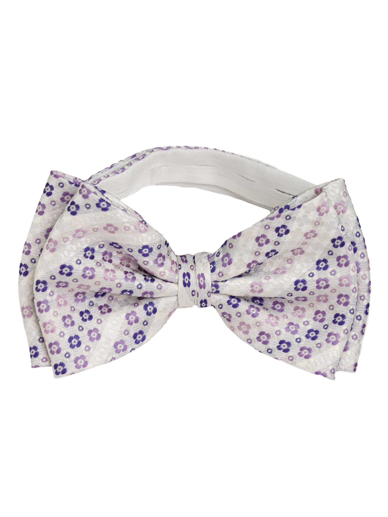 Casino-poly бел-фиолет.512.1.631 Галстук-бабочка мужской