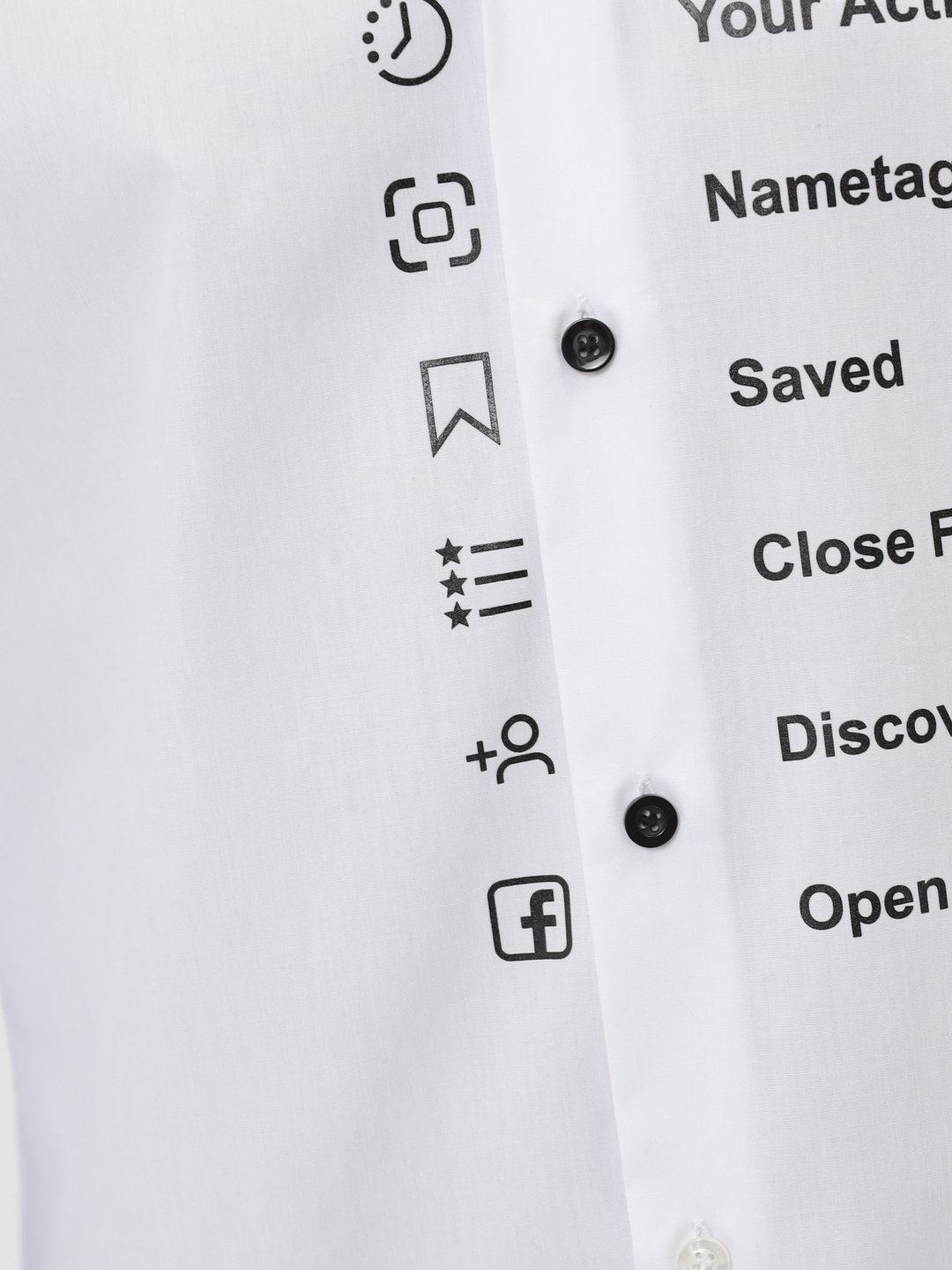 100/139/WH/ZN/print Сорочка мужская длинный рукав