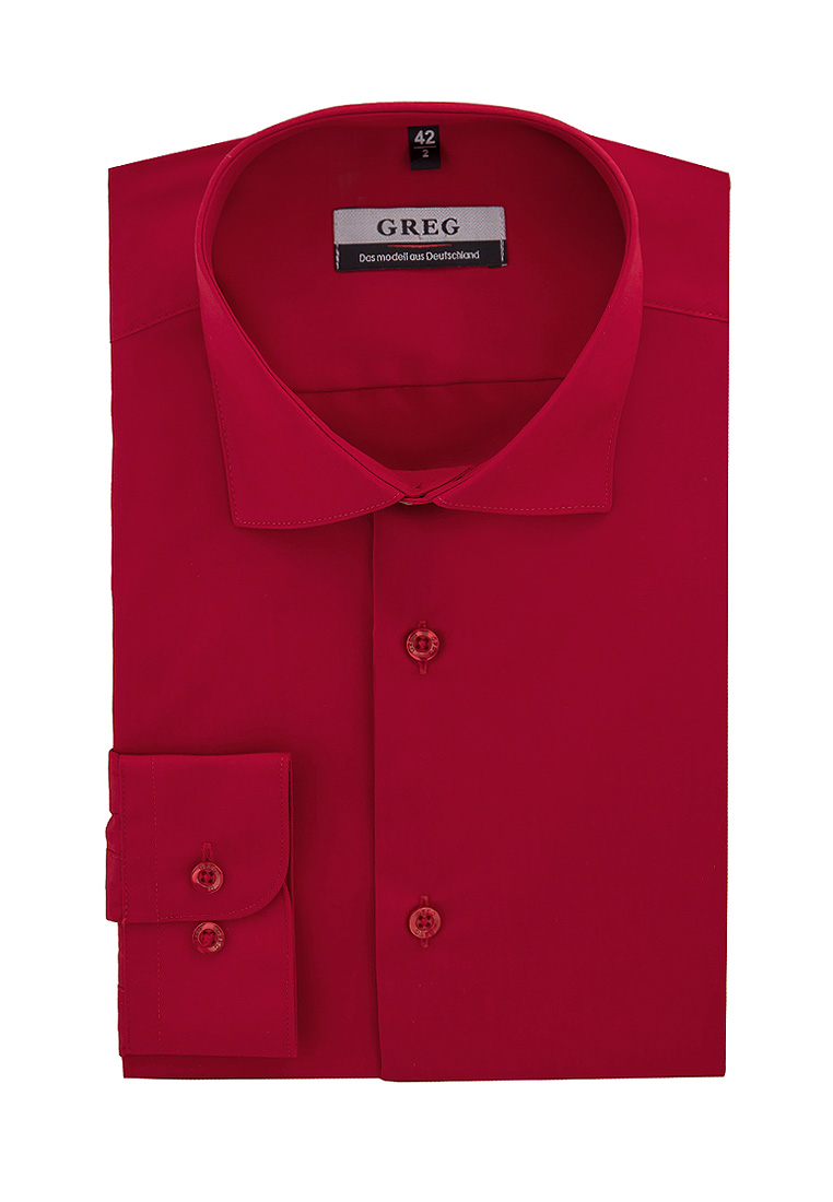 630/139/RED/Z_V Сорочка мужская длинный рукав