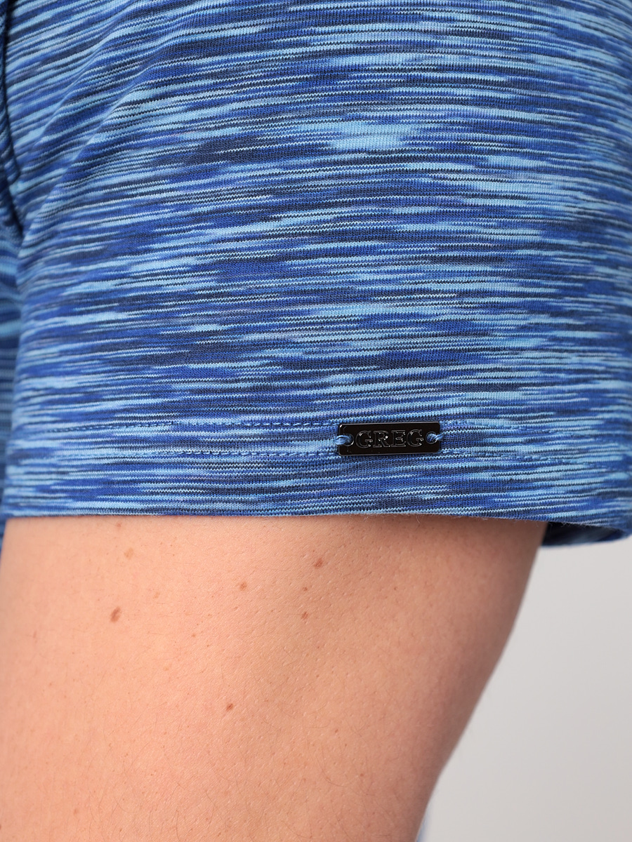 G145-KM-OR1046 (синий) Футболка мужская короткий рукав