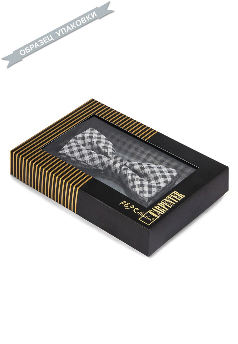 Carpenter-poly 2-синий 710.1.111 Галстук-бабочка мужской с платком