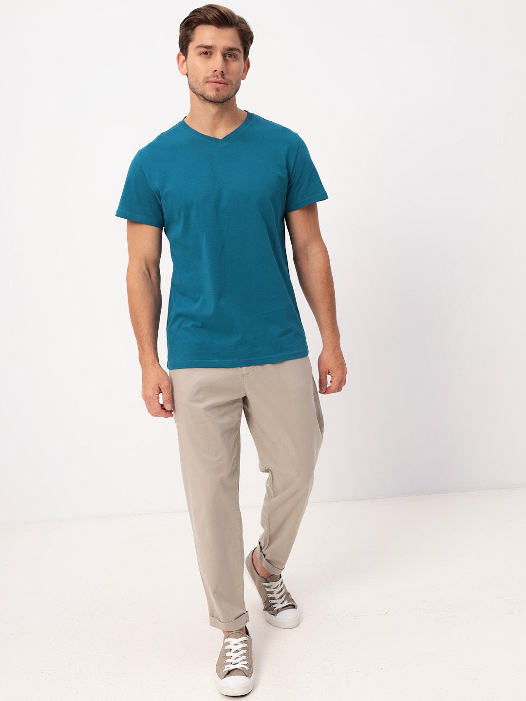 TS524V (т.бирюза) Футболка мужская короткий рукав