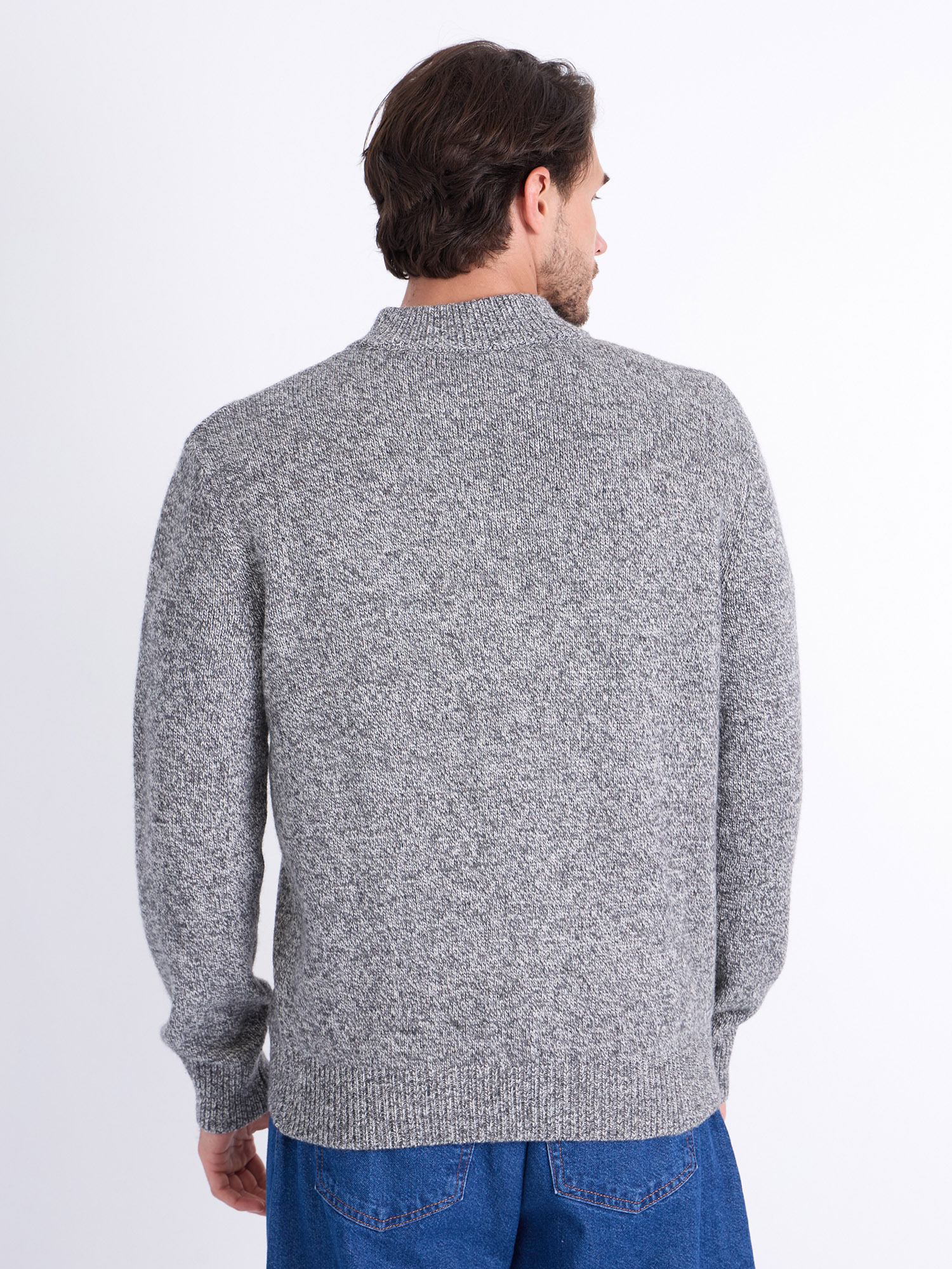 G139-RC03 (серый меланж) Кардиган мужской