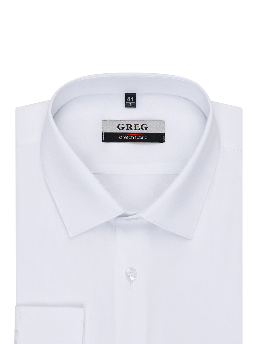 100/237/WH/ZVN_SL STRETCH Сорочка мужская длинный рукав