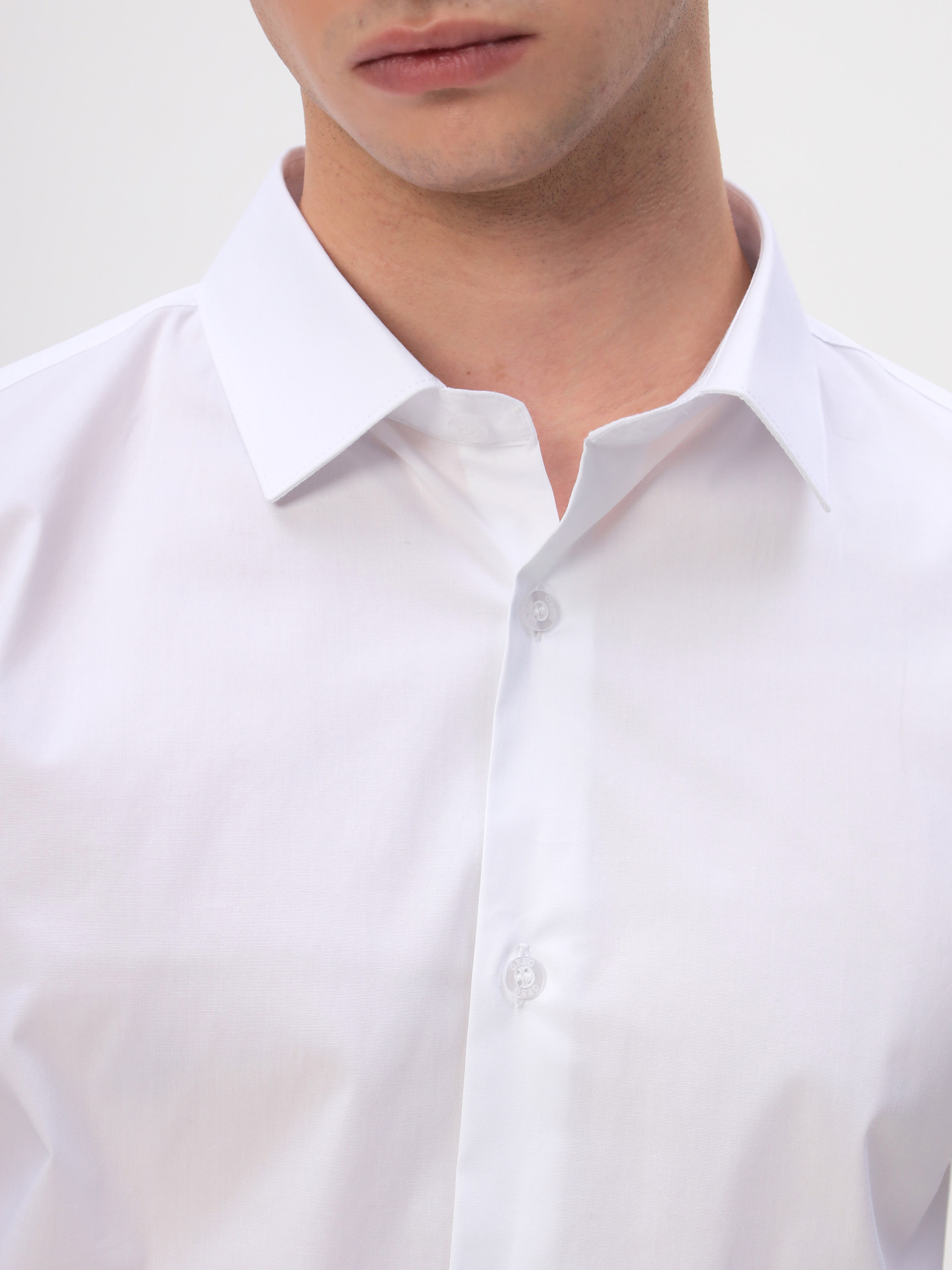 100/237/WH/ZVN_SL STRETCH Сорочка мужская длинный рукав