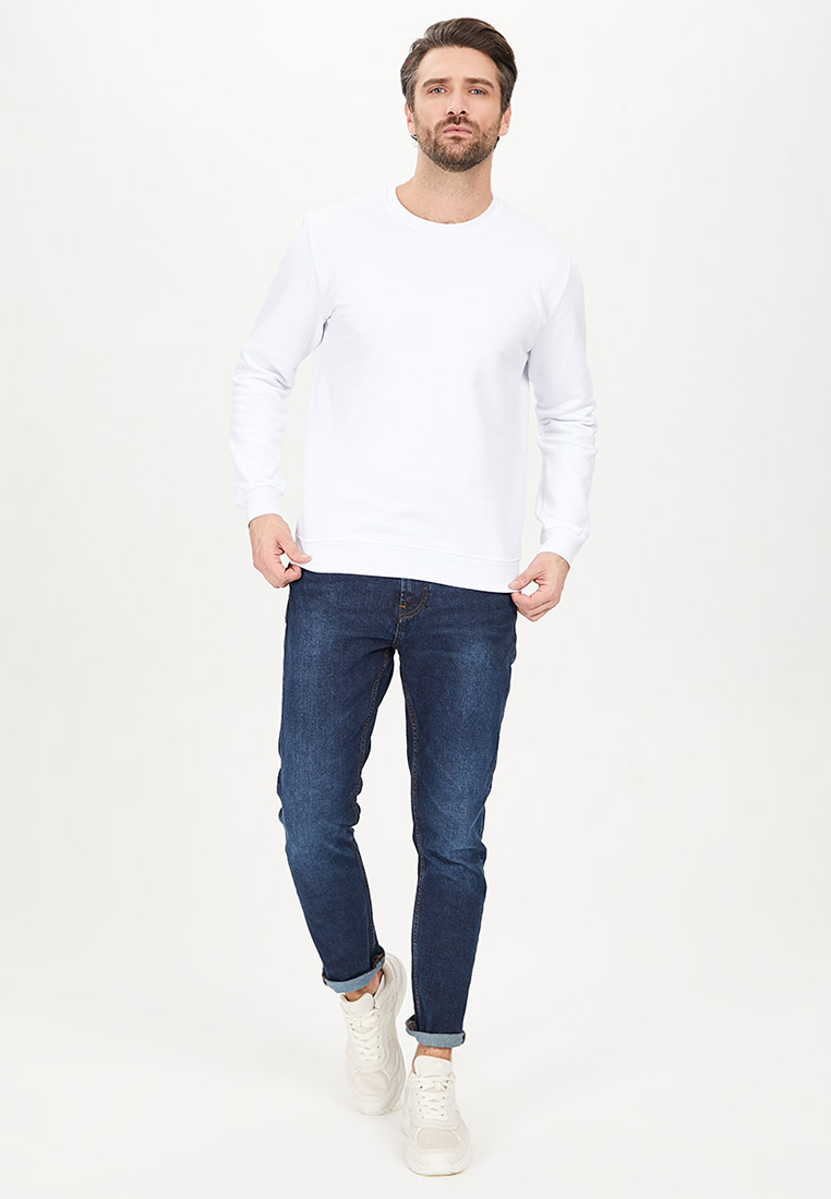 G121-RD-0001_R (белый) Свитшот мужской