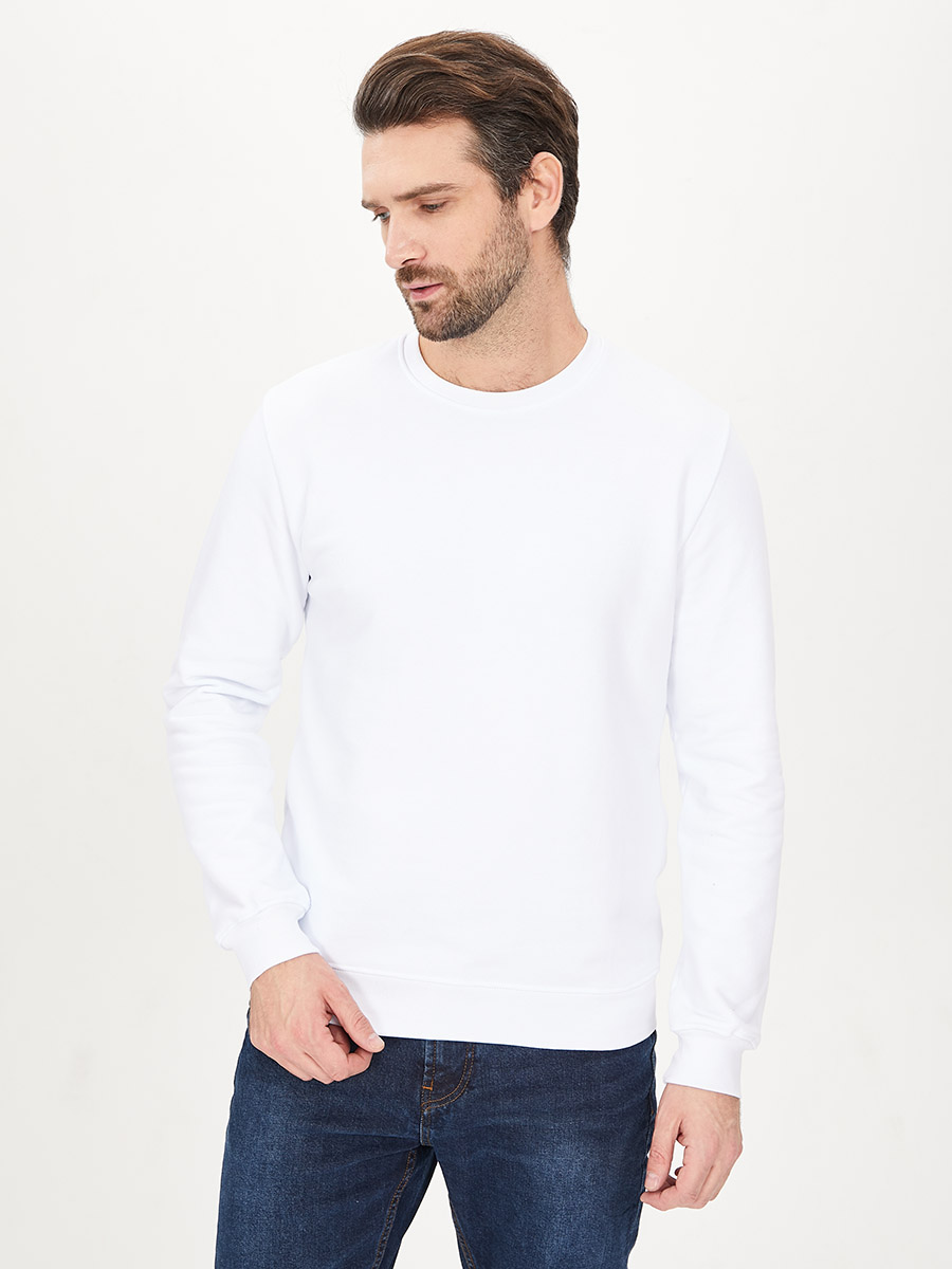 G121-RD-0001_R (белый) Свитшот мужской