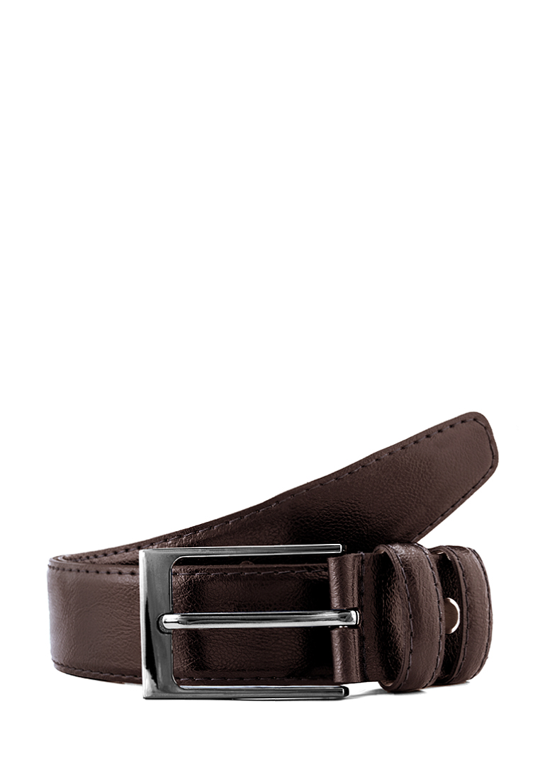 Cas09 гладк. коричн Ремень мужской