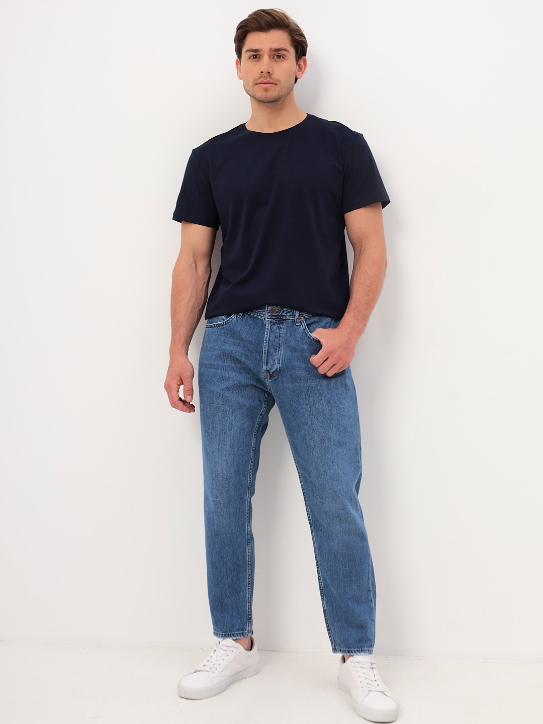 G145-KO-SA-S5106 (т.синий) Футболка мужская короткий рукав