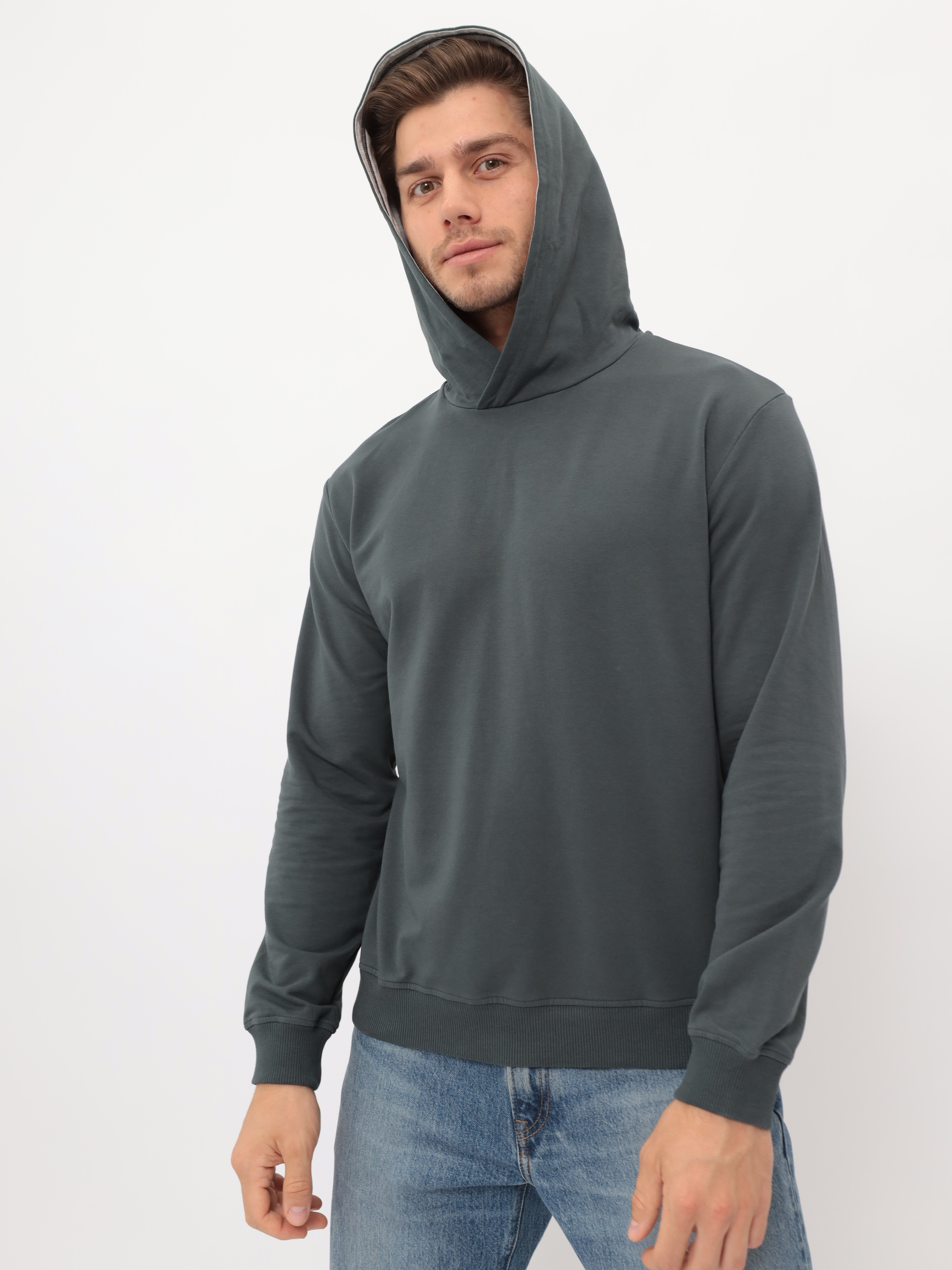 G172-OZ02-2020 (т.изумруд) Худи мужское