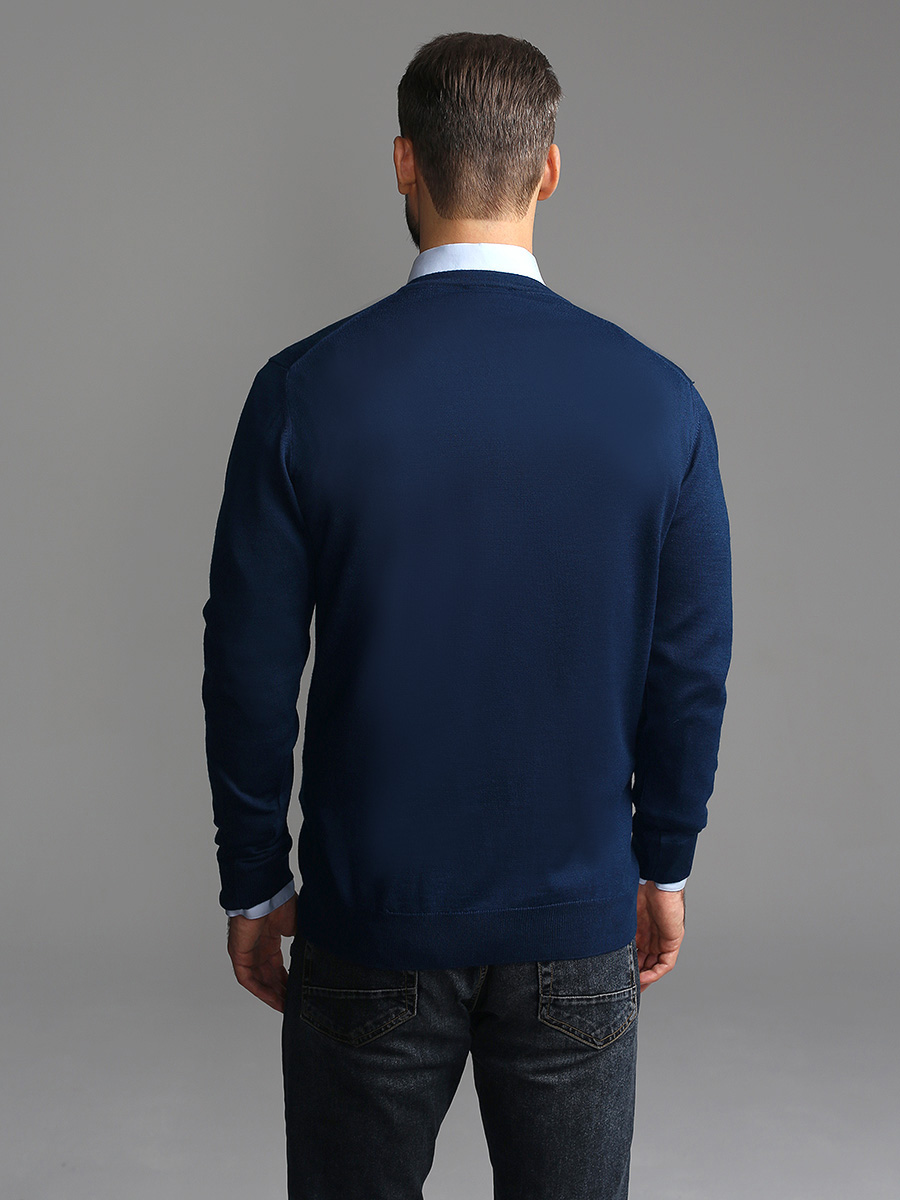 G124-EV (яр.синий) Джемпер мужской