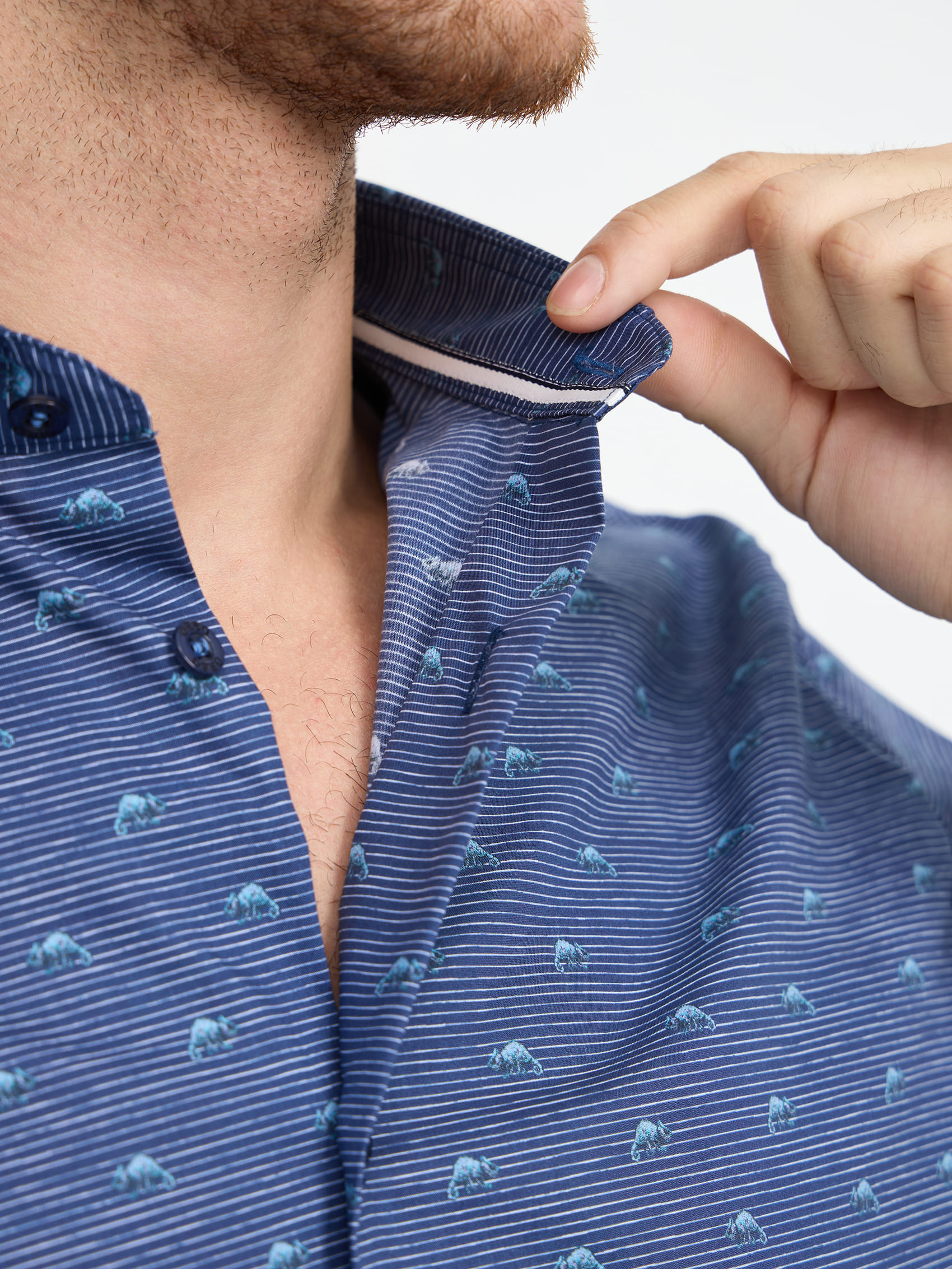 223/207/2832/ZN/1p STRETCH Сорочка мужская короткий рукав