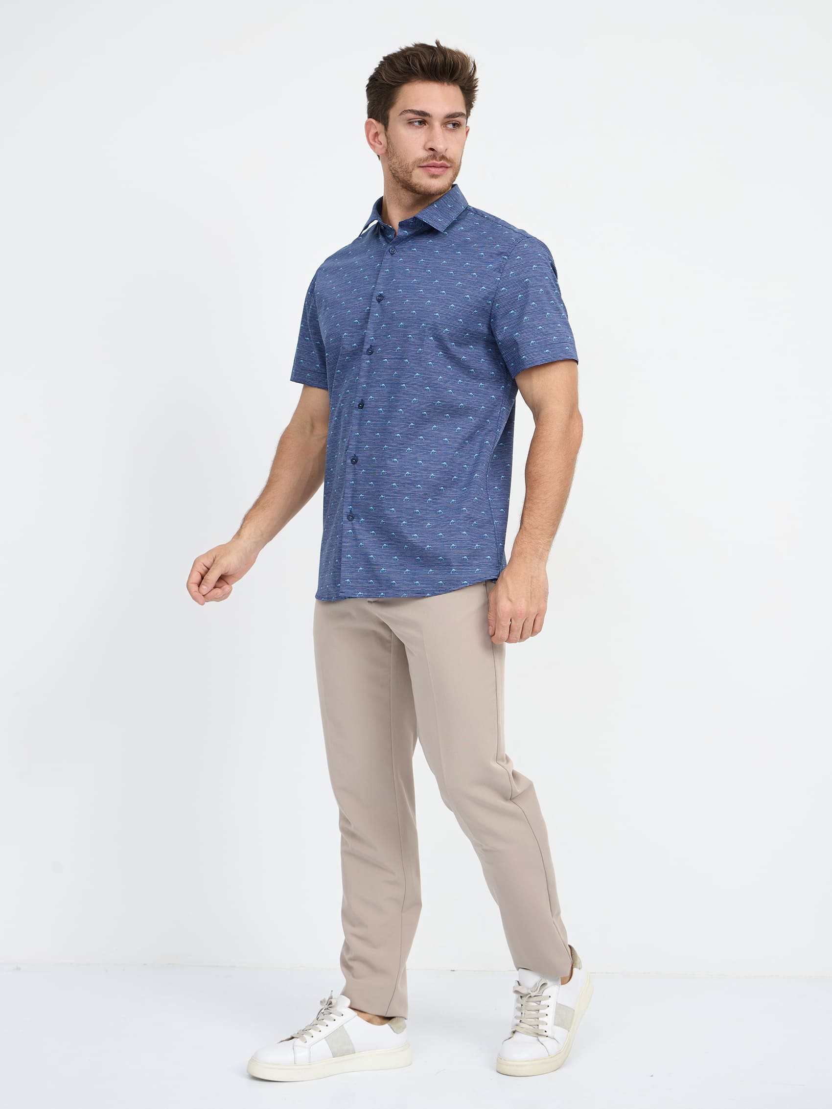 223/207/2832/ZN/1p STRETCH Сорочка мужская короткий рукав