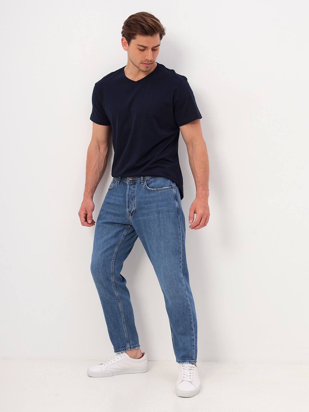 G146-KO-SA-S5106 (т.синий) Футболка мужская короткий рукав