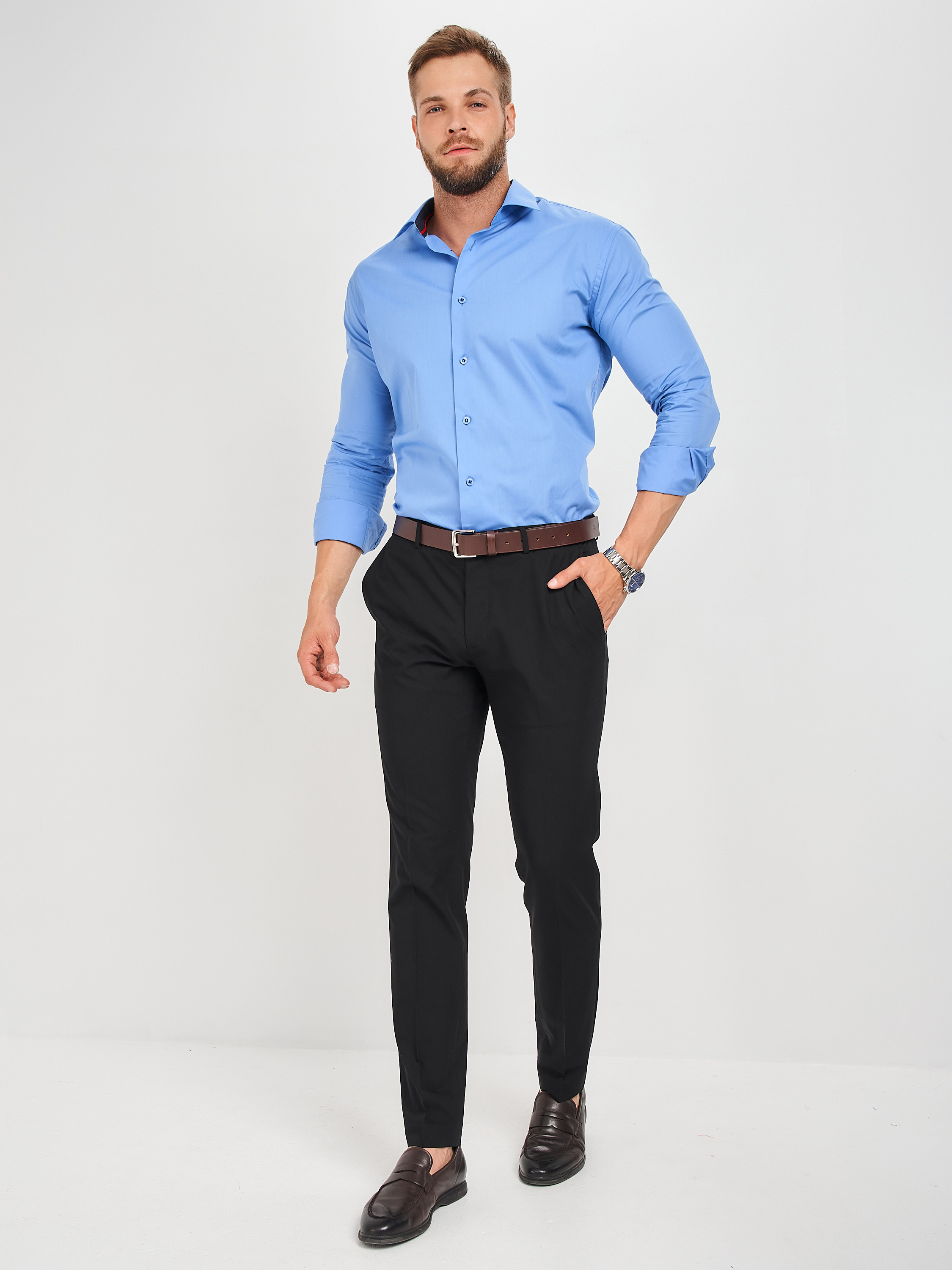 c220/157/004/Z/3p Сорочка мужская длинный рукав